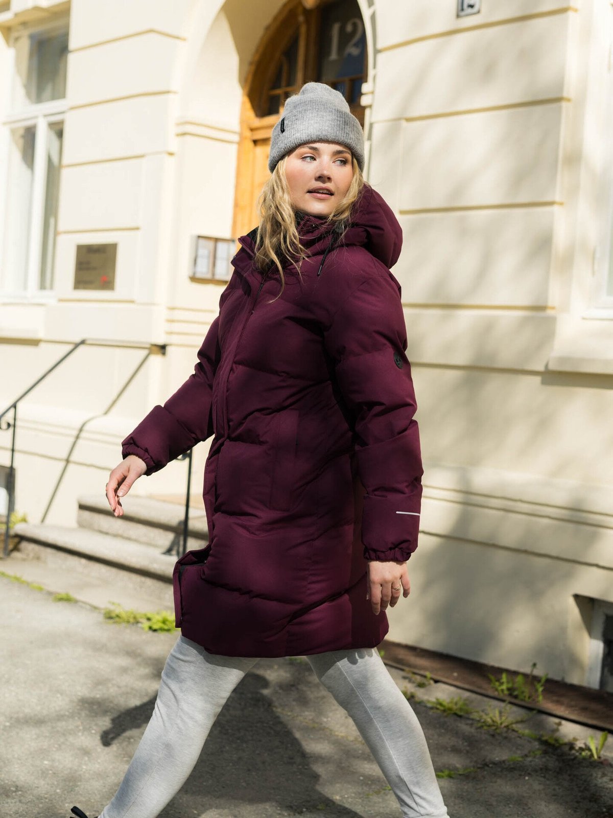 Twentyfour Mode Aria Parkas Mørk Burgunder