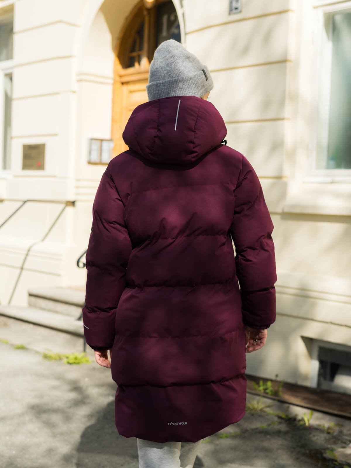 Twentyfour Mode Aria Parkas Mørk Burgunder