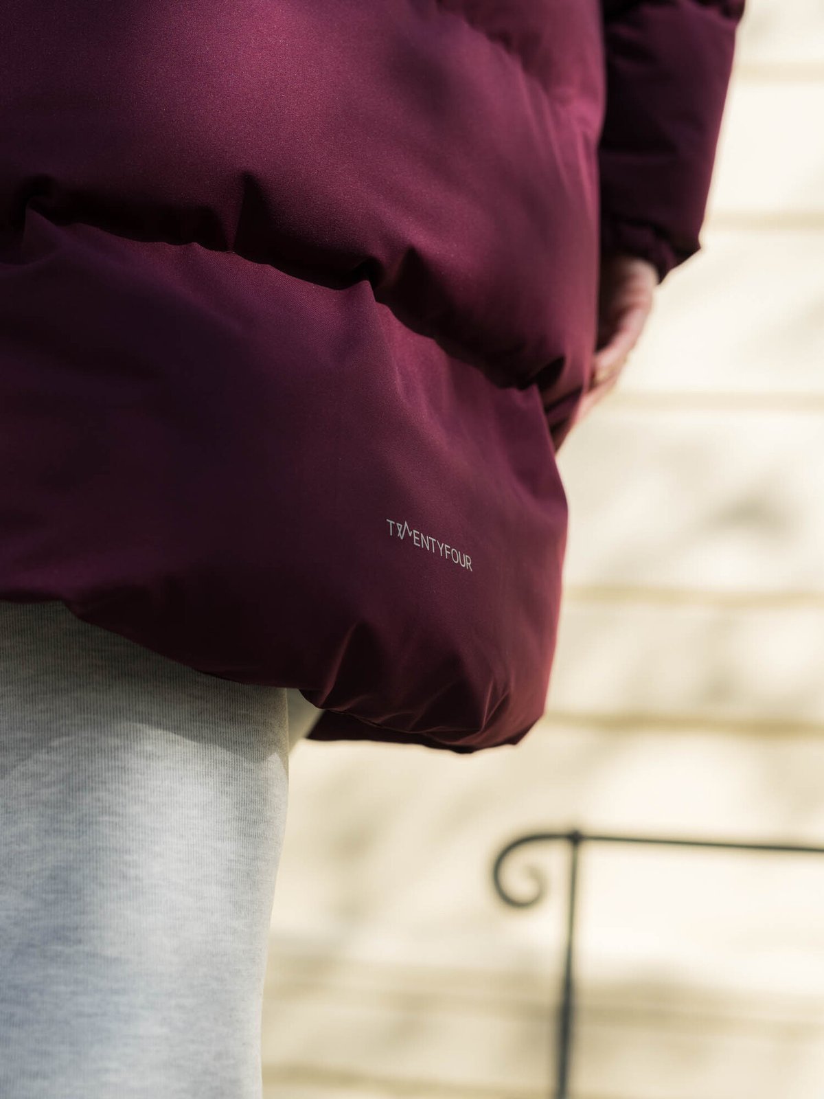 Twentyfour Mode Aria Parkas Mørk Burgunder