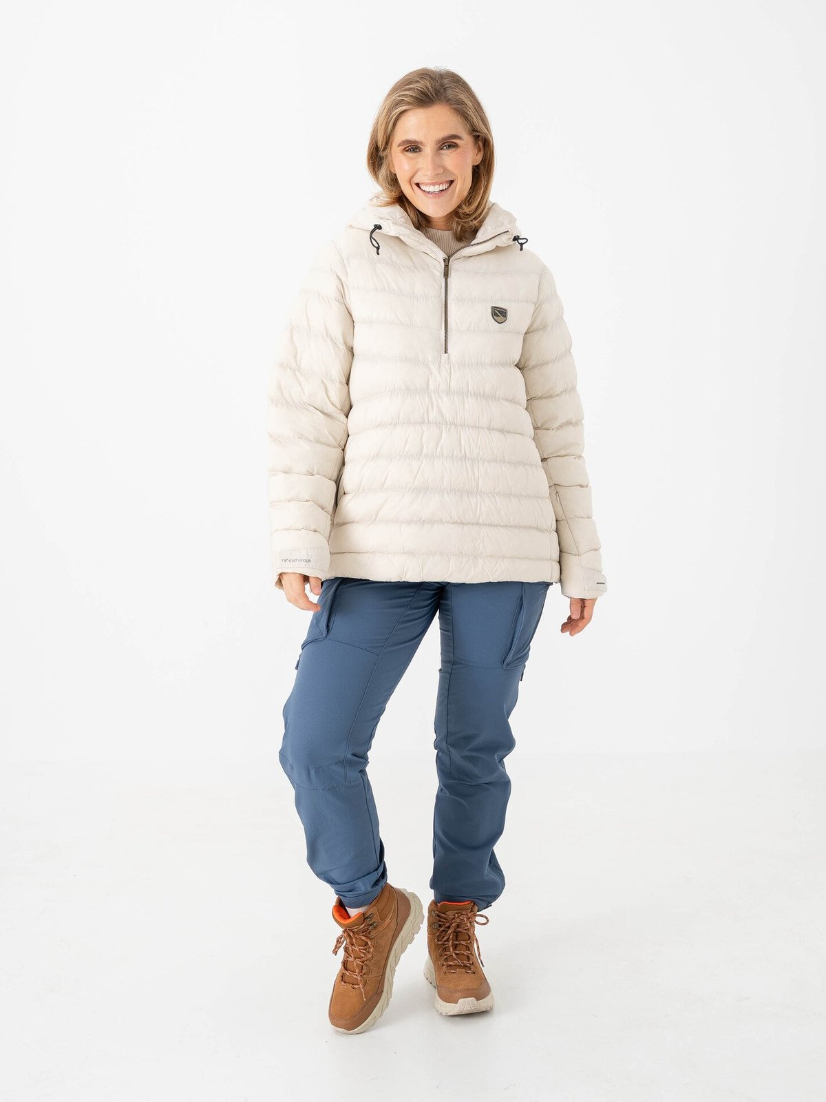 Twentyfour Aurora Primaloft Anorakk Kollen Gråhvit