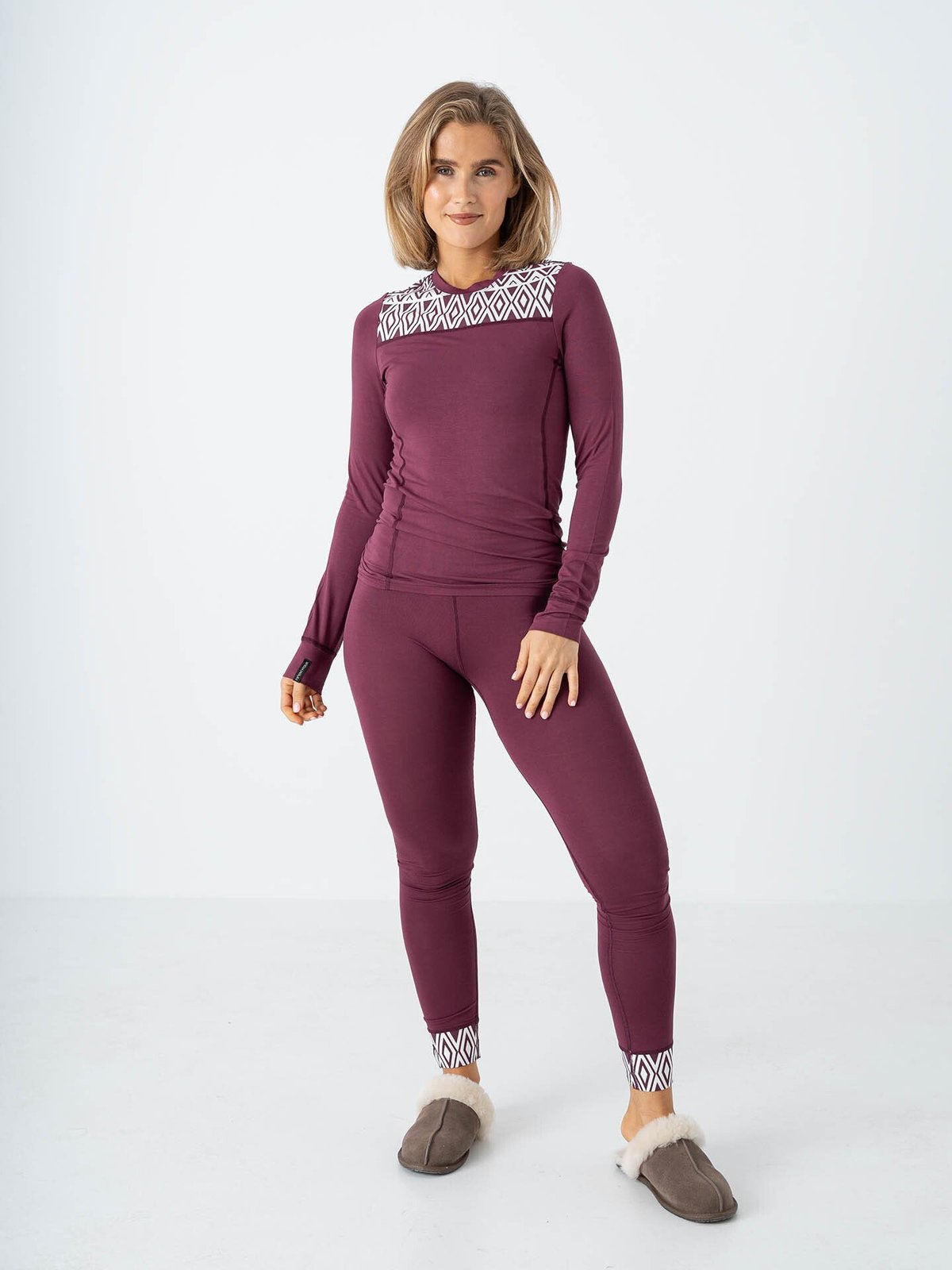 Twentyfour Aurora Inca Sett Mørk Burgunder