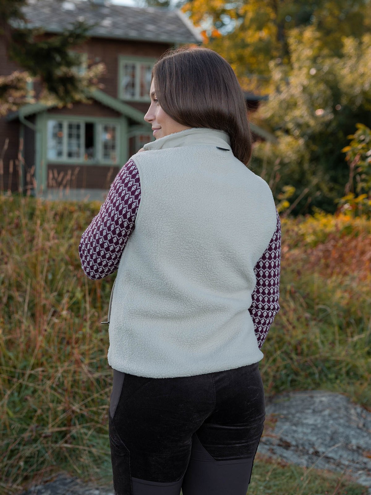 Twentyfour Aurora Pile Vest Varm Grå