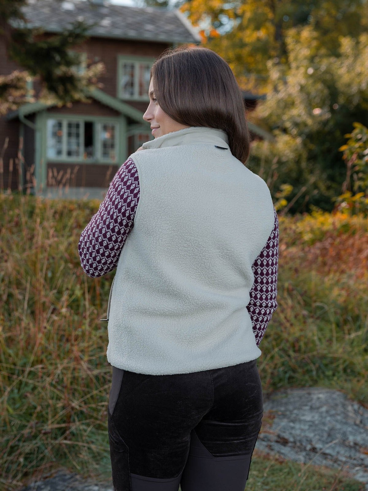 Twentyfour Aurora Pile Vest Varm Grå