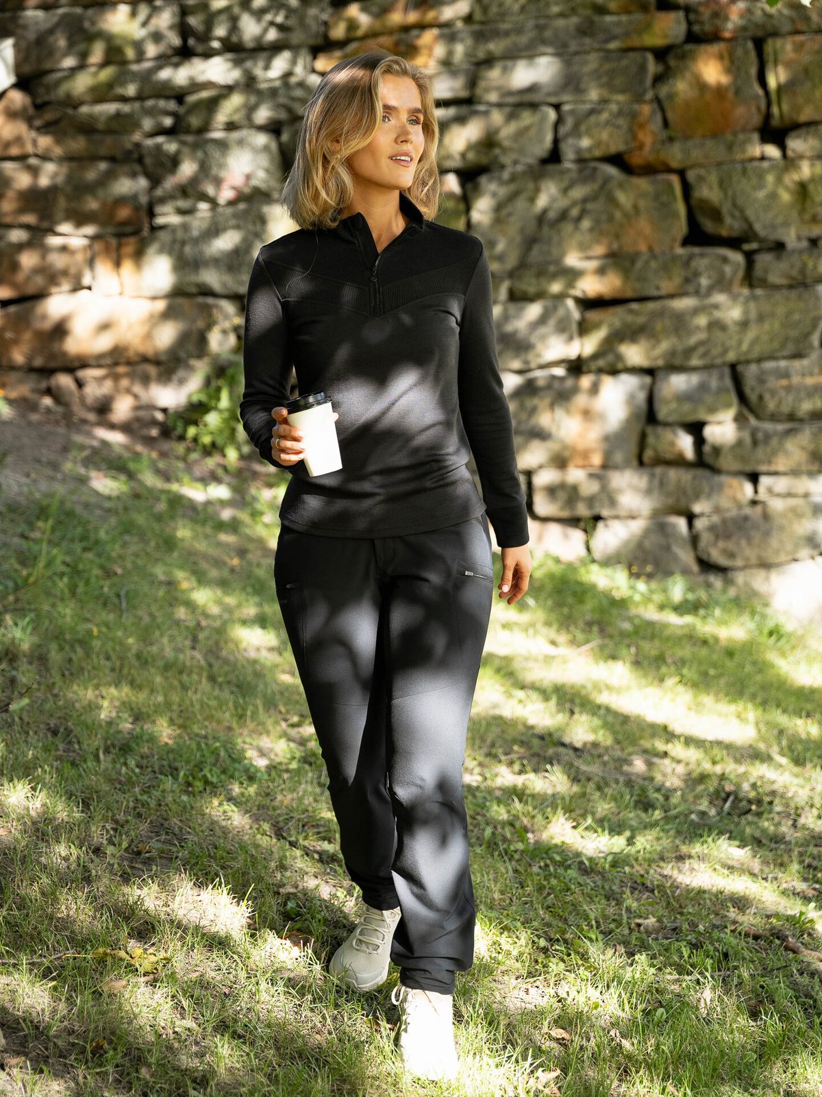 Twentyfour Aurora Oda Ull Half Zip Sort