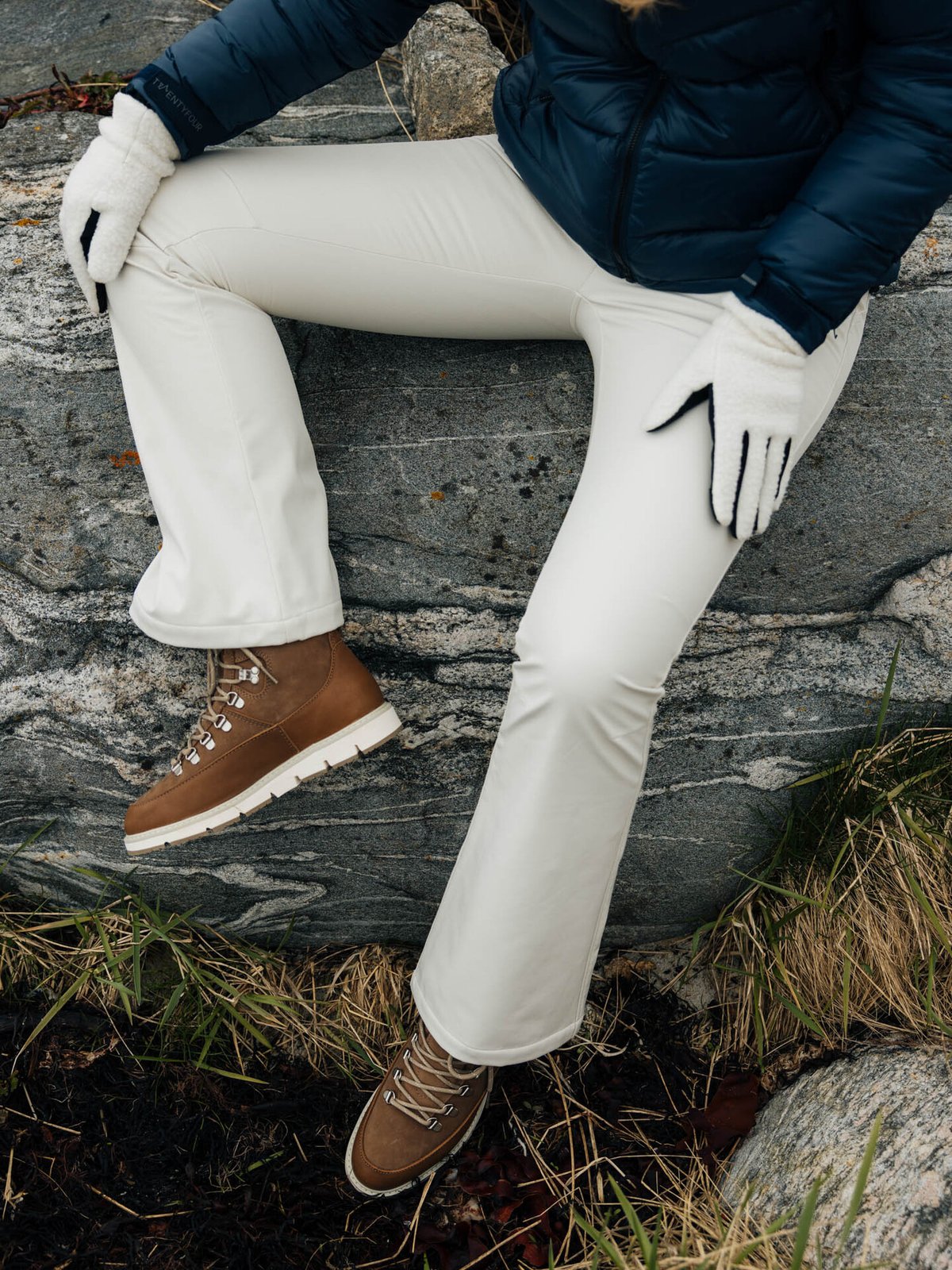 Twentyfour Aurora Resort Bukse Gråhvit