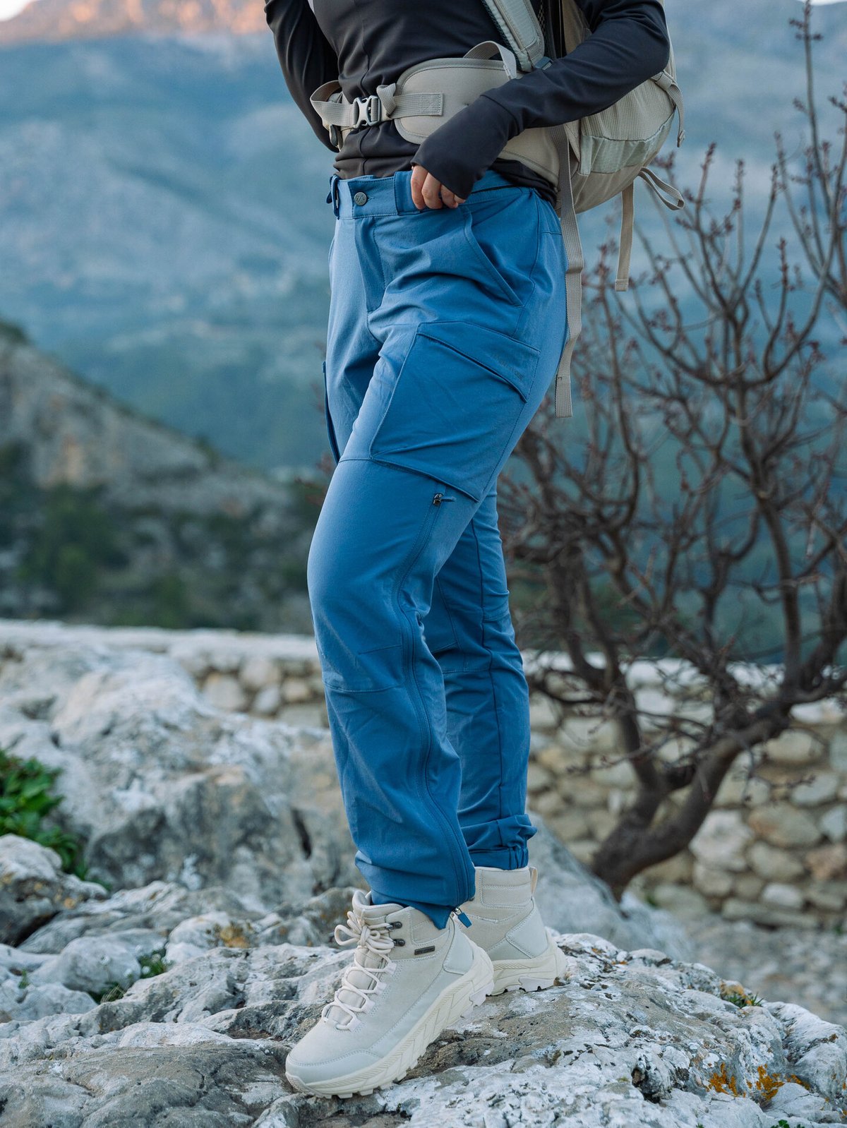 Twentyfour Aurora Softshell Bukse Gråblå