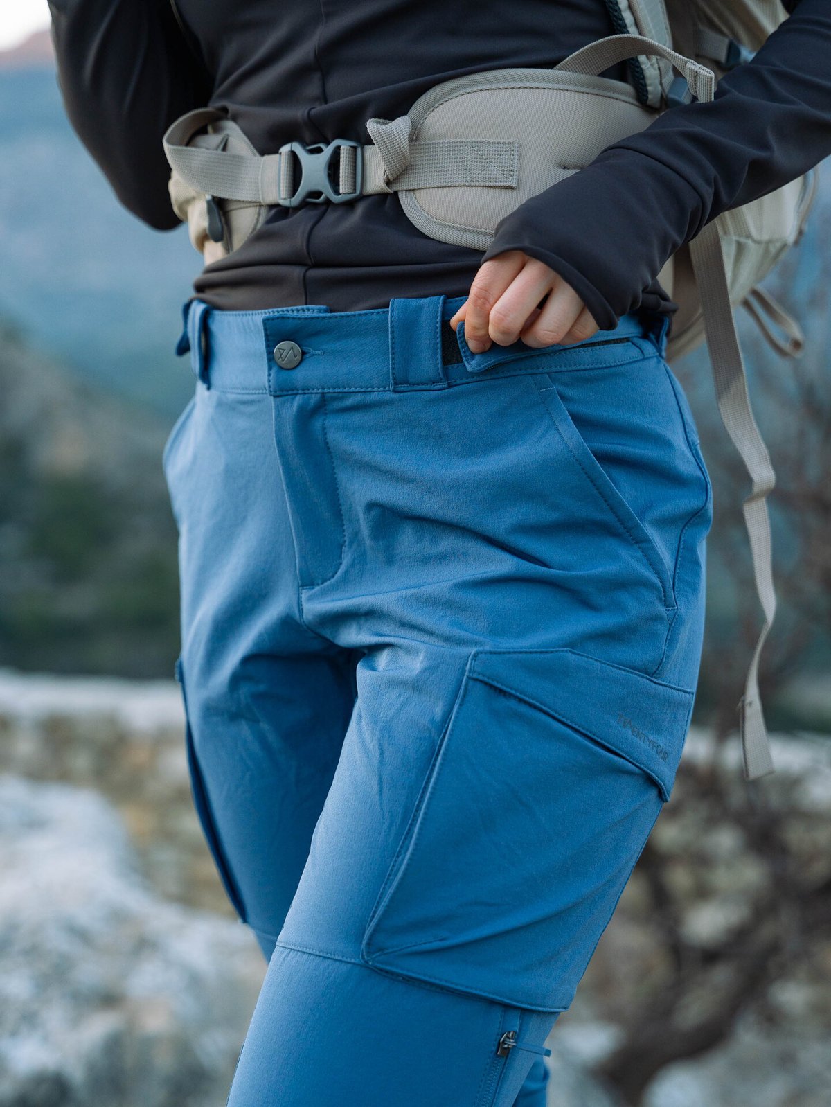 Twentyfour Aurora Softshell Bukse Gråblå