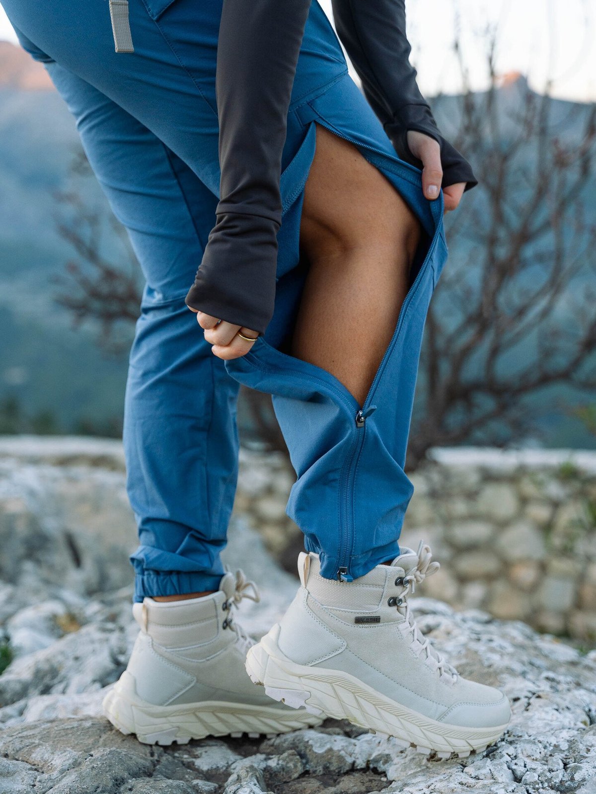 Twentyfour Aurora Softshell Bukse Gråblå