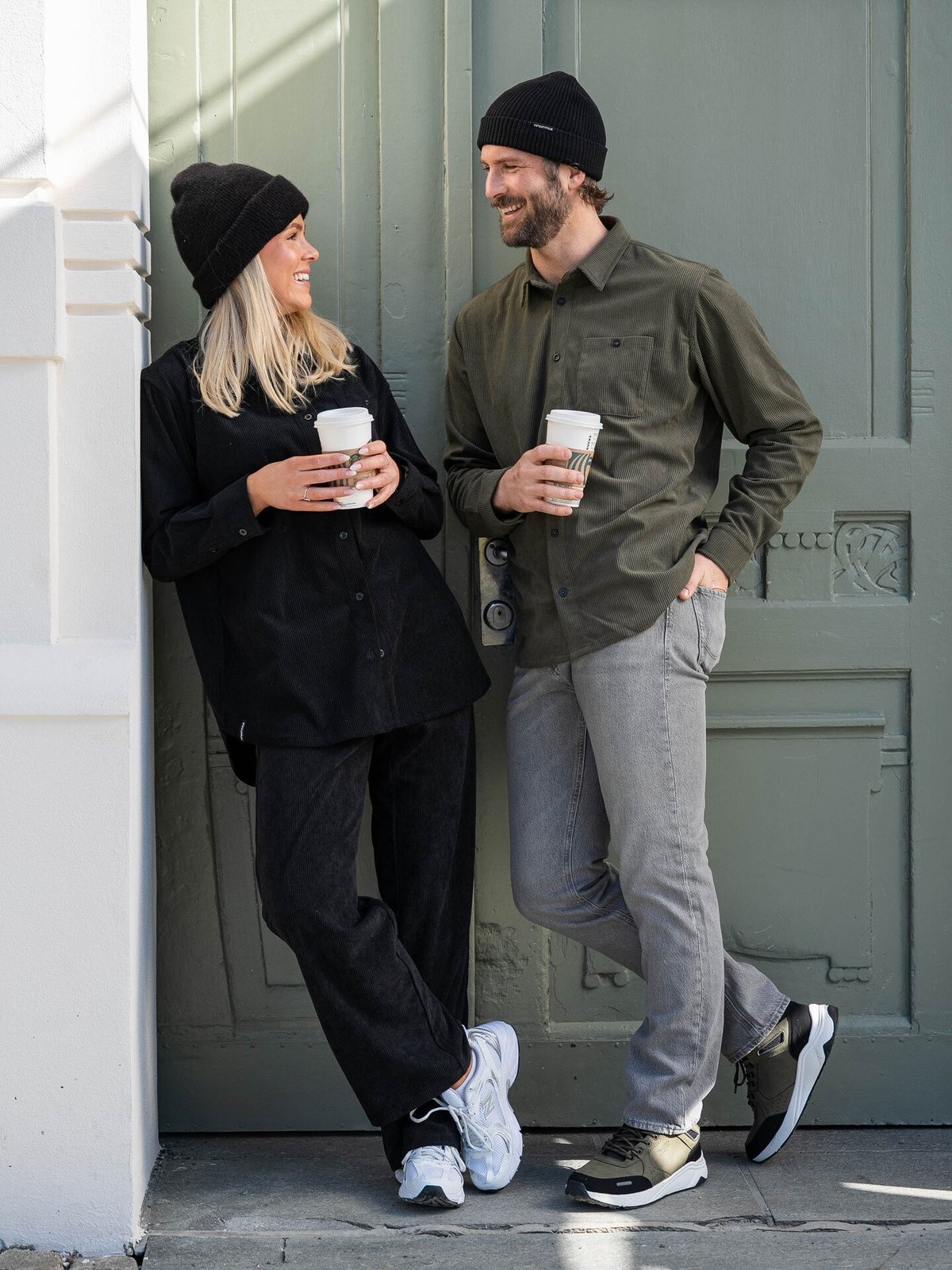 Twentyfour Mode Cord Bukse Sort