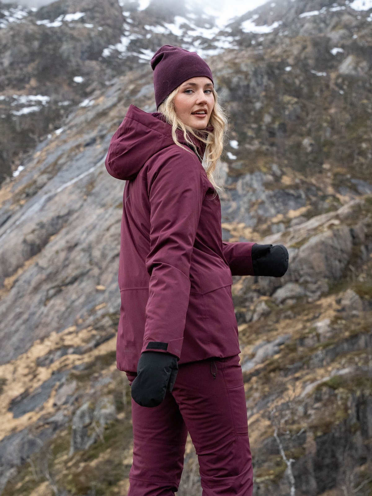 Twentyfour Aurora Primaloft Skalljakke Mørk Burgunder