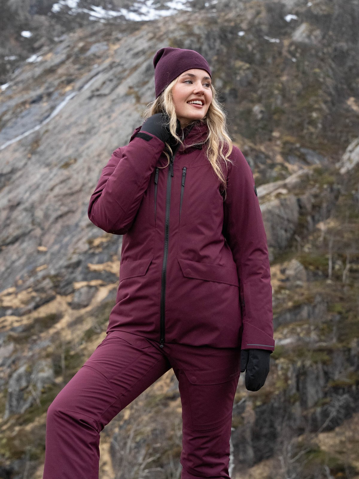 Twentyfour Aurora Primaloft Skalljakke Mørk Burgunder