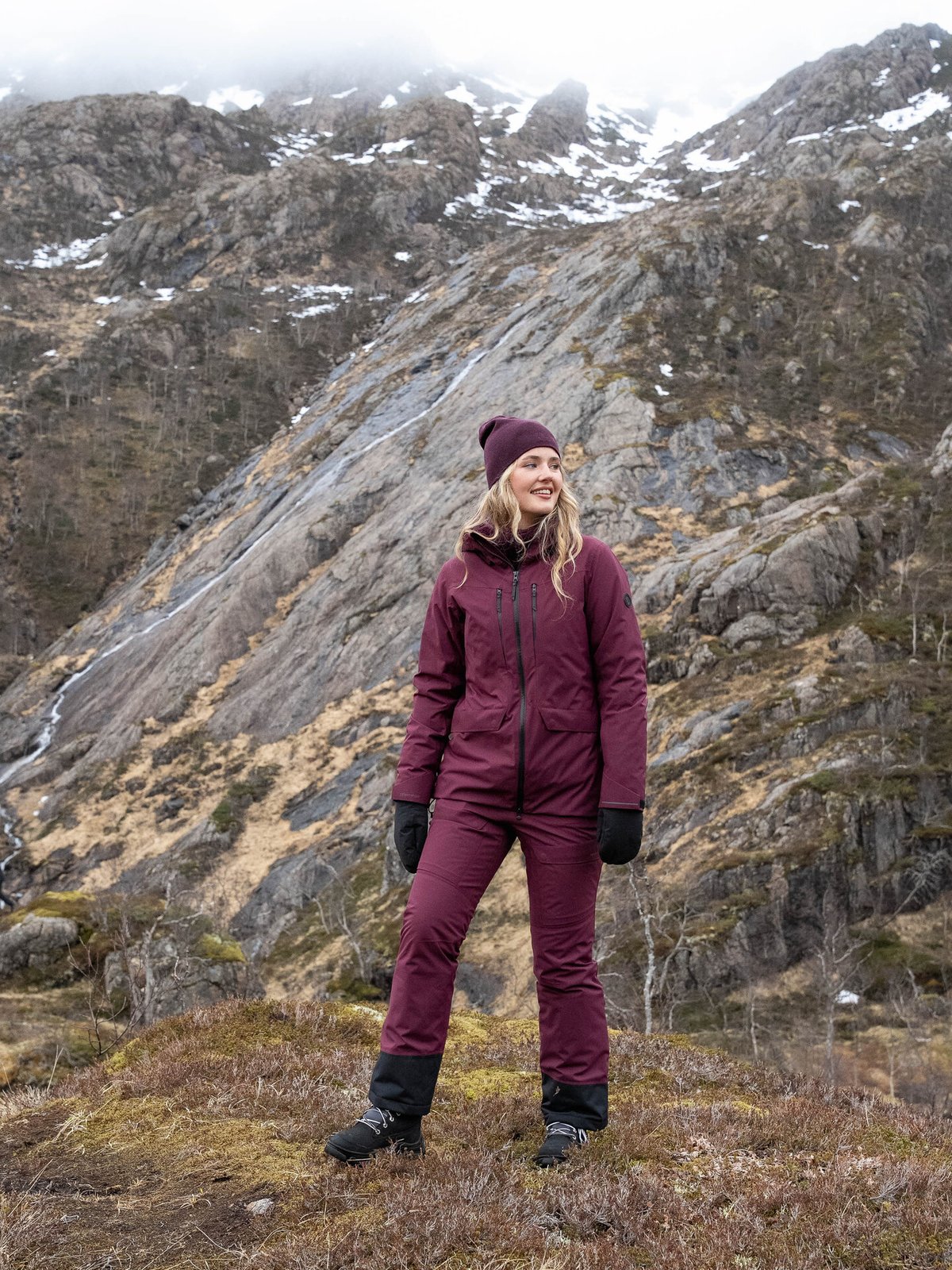 Twentyfour Aurora Primaloft Skalljakke Mørk Burgunder