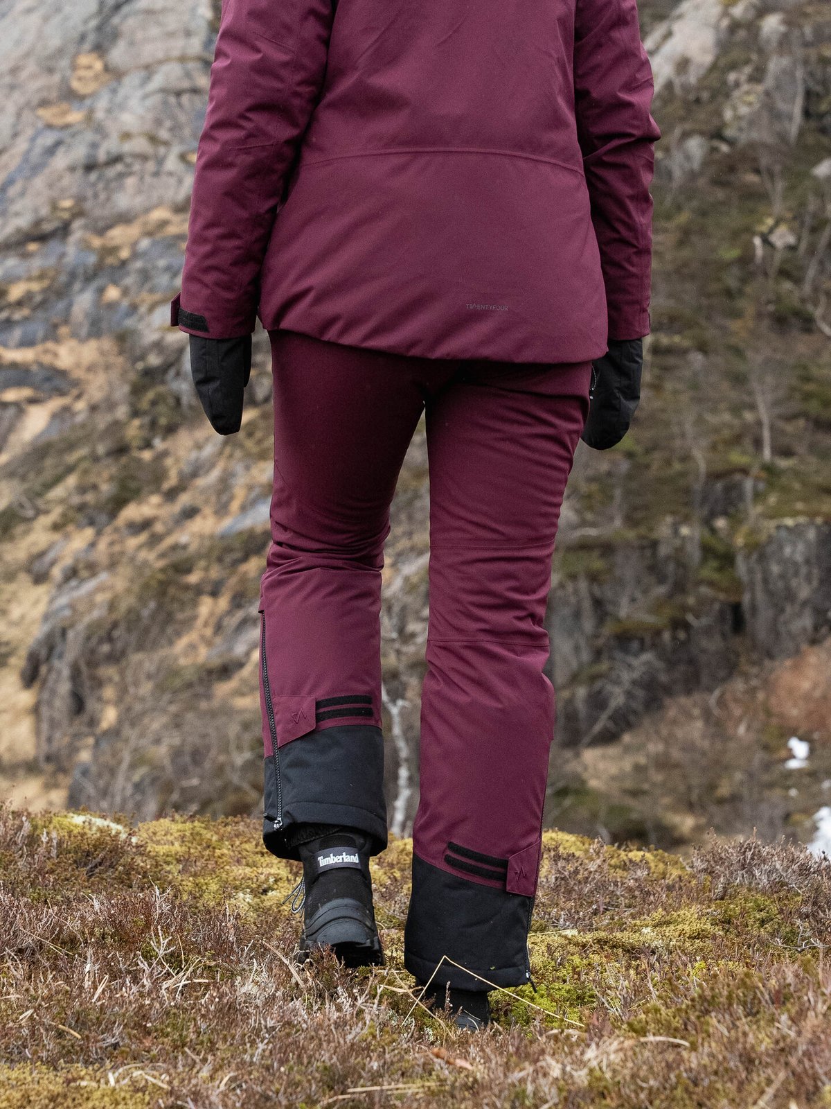 Twentyfour Aurora Primaloft Skallbukse Mørk Burgunder