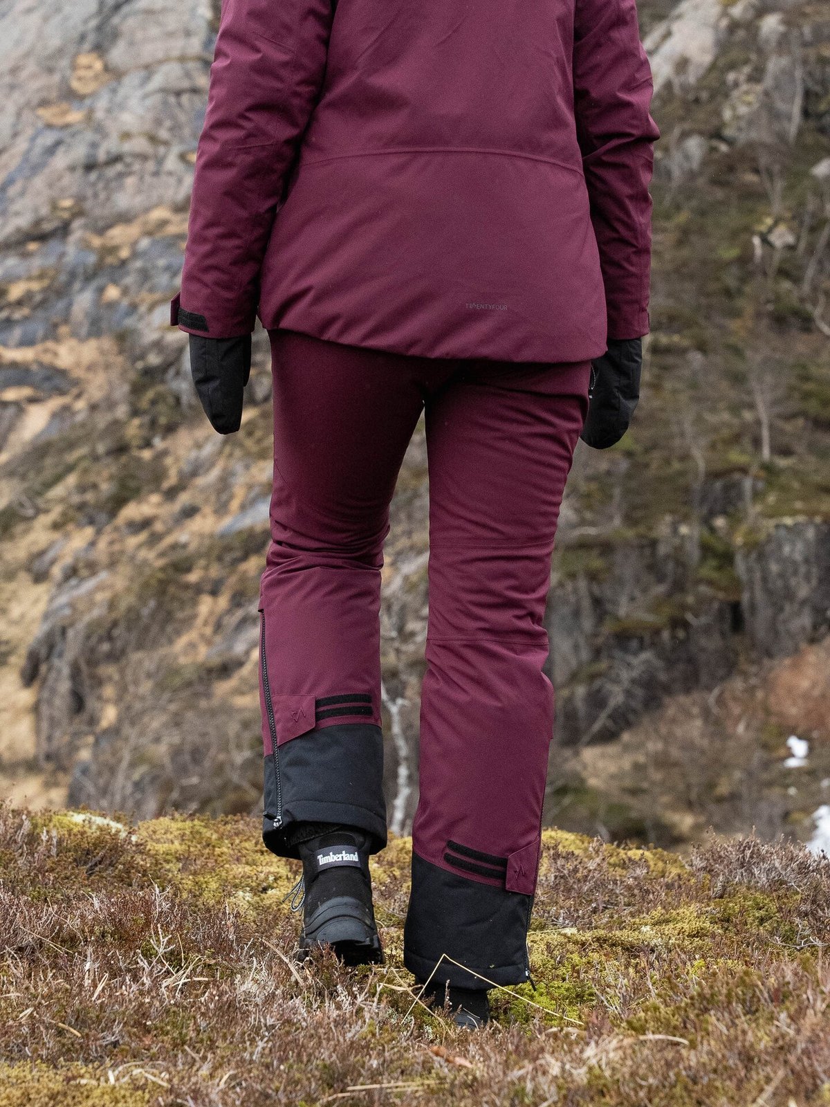 Twentyfour Aurora Primaloft Skallbukse Mørk Burgunder