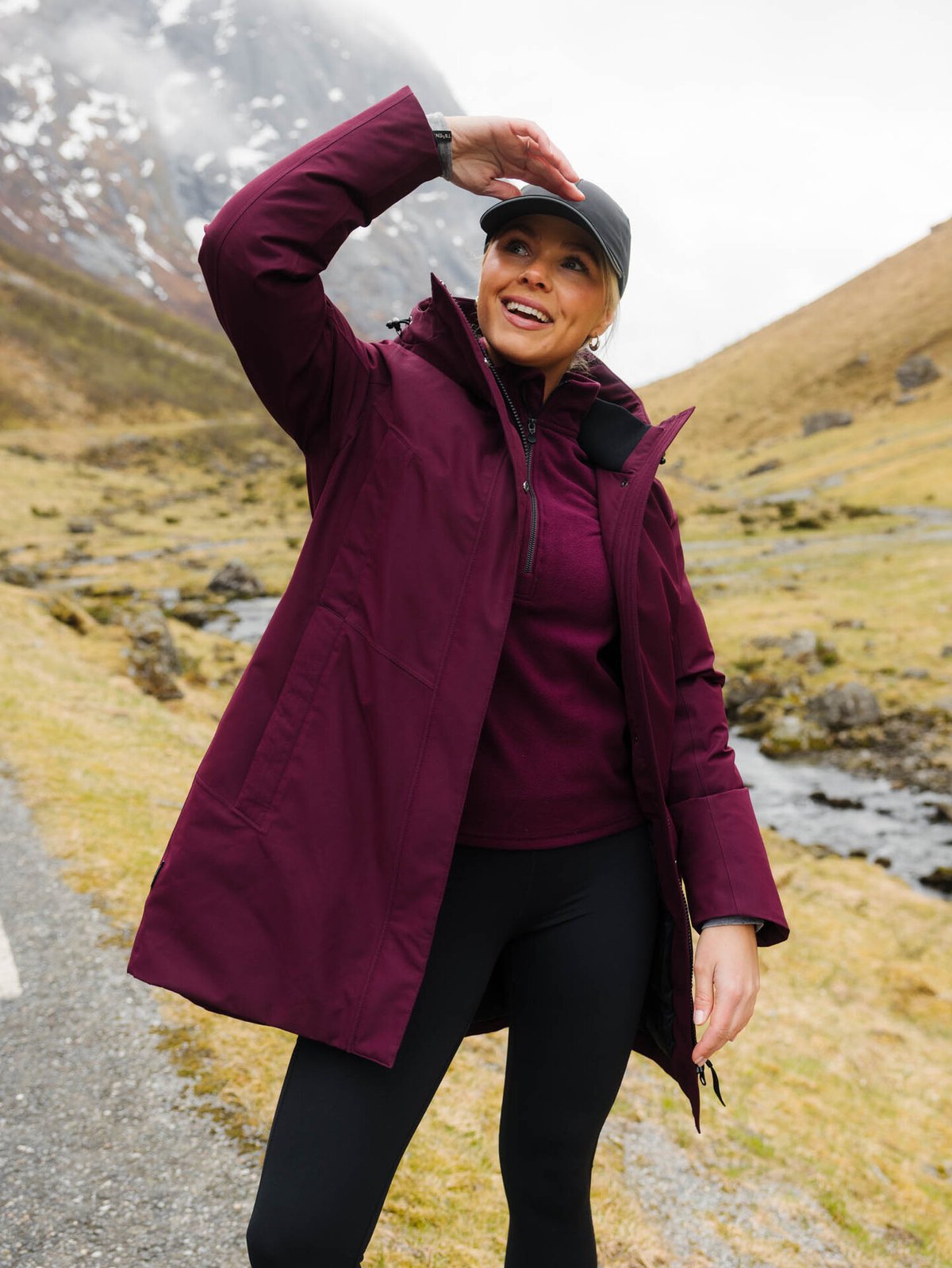 Twentyfour Aurora Warm Parkas Mørk Burgunder