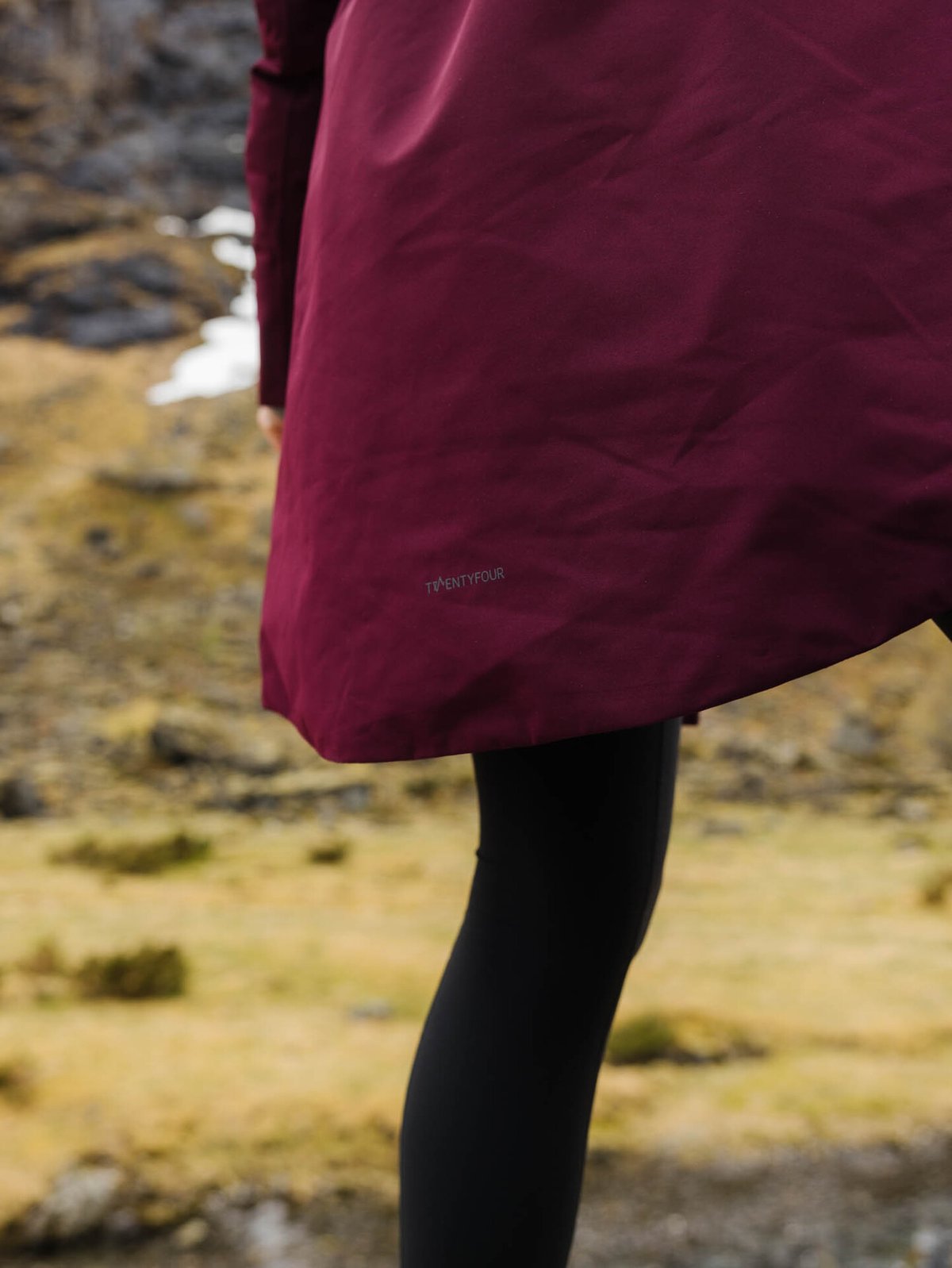 Twentyfour Aurora Warm Parkas Mørk Burgunder