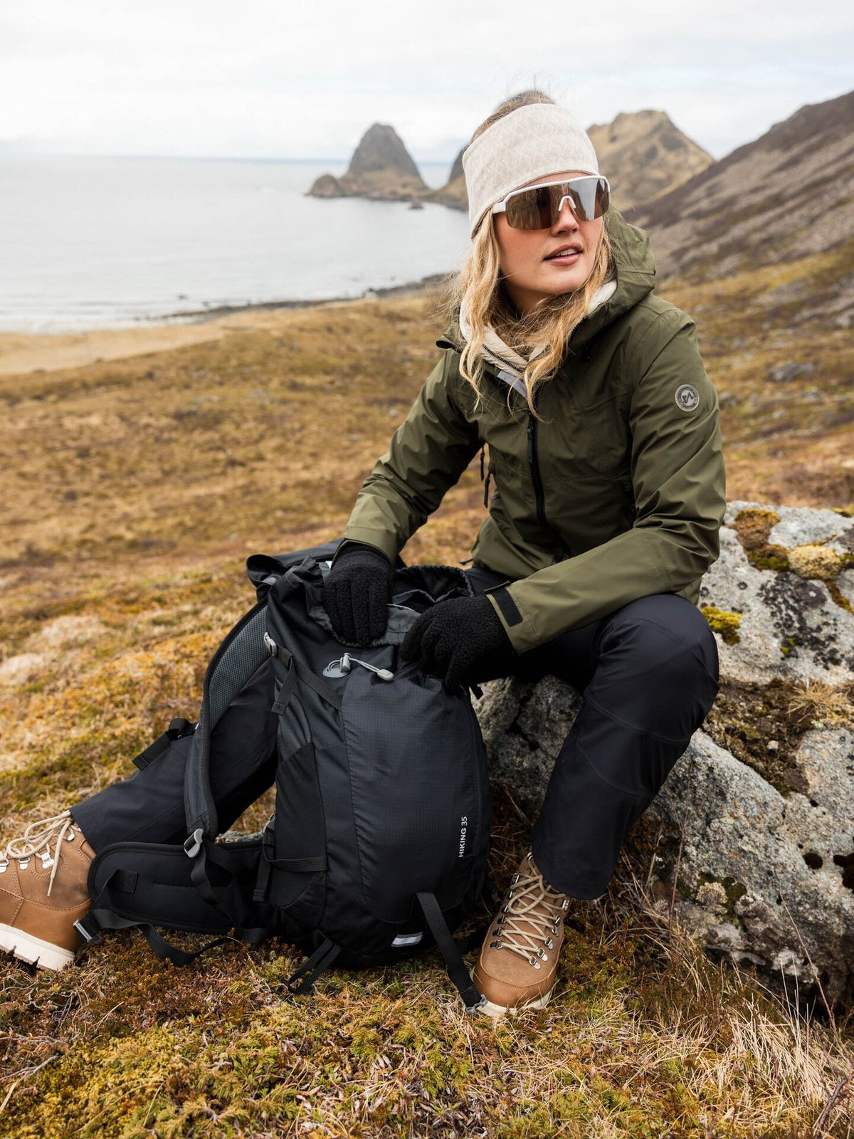 Twentyfour Aurora 3-Lags Skalljakke Furu