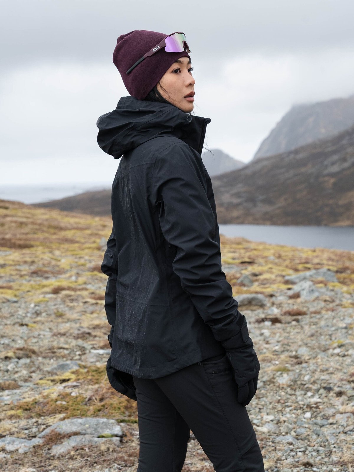 Twentyfour Aurora 3-Lags Skalljakke Sort