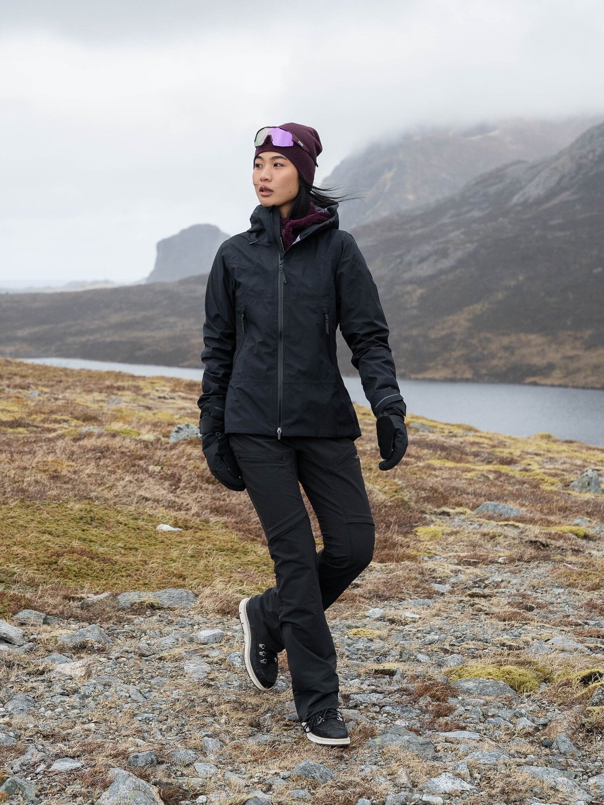 Twentyfour Aurora 3-Lags Skalljakke Sort