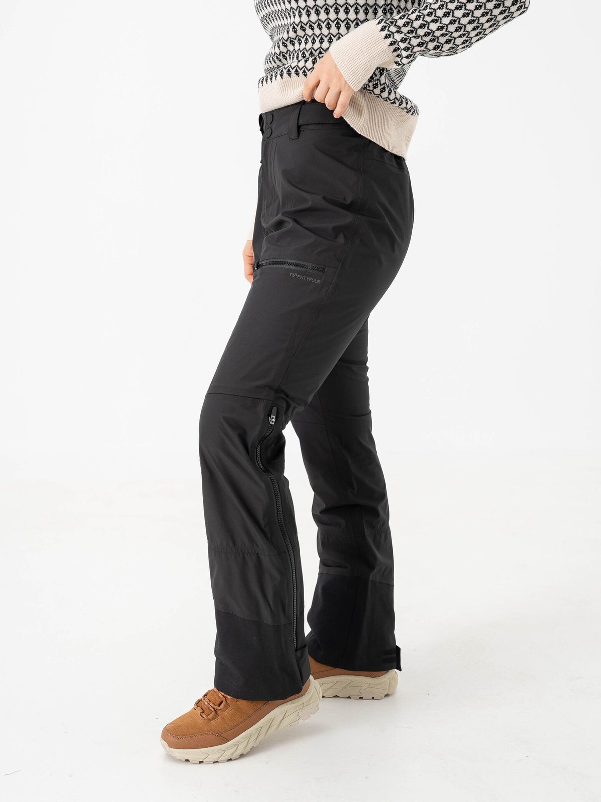 Twentyfour Aurora 3-Lags Skallbukse Sort