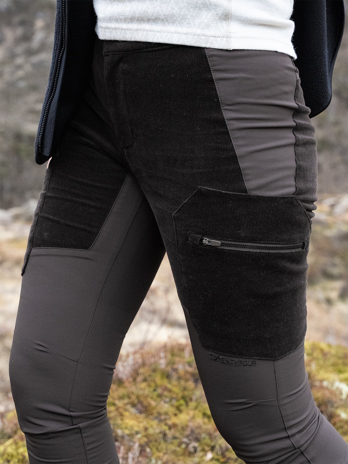 Twentyfour Aurora Shape Cordbukse Mørk Brun