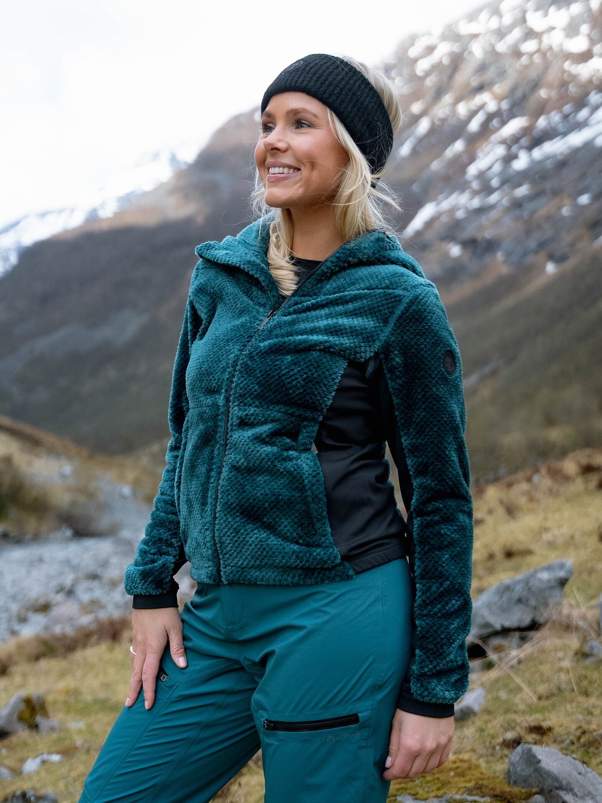 Twentyfour Aurora Air Fleece Mørk blågrønn