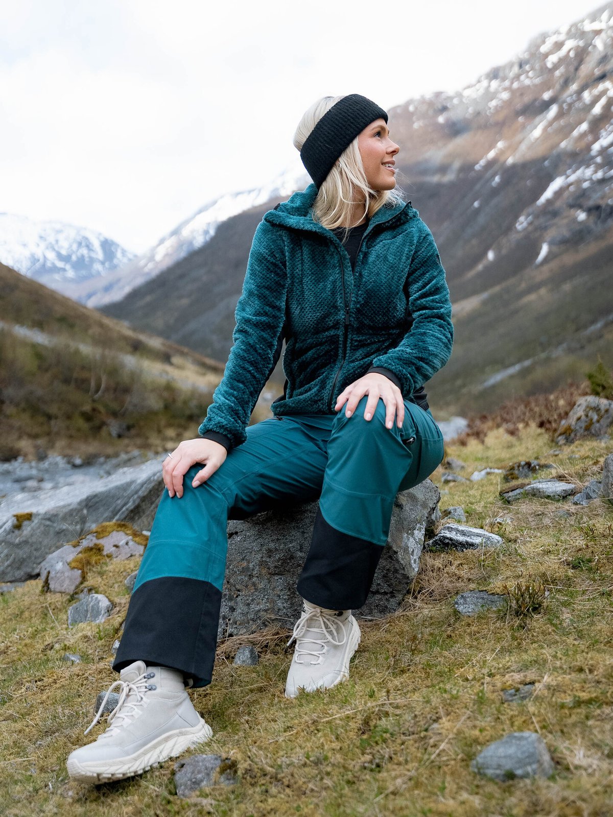 Twentyfour Aurora Air Fleece Mørk blågrønn