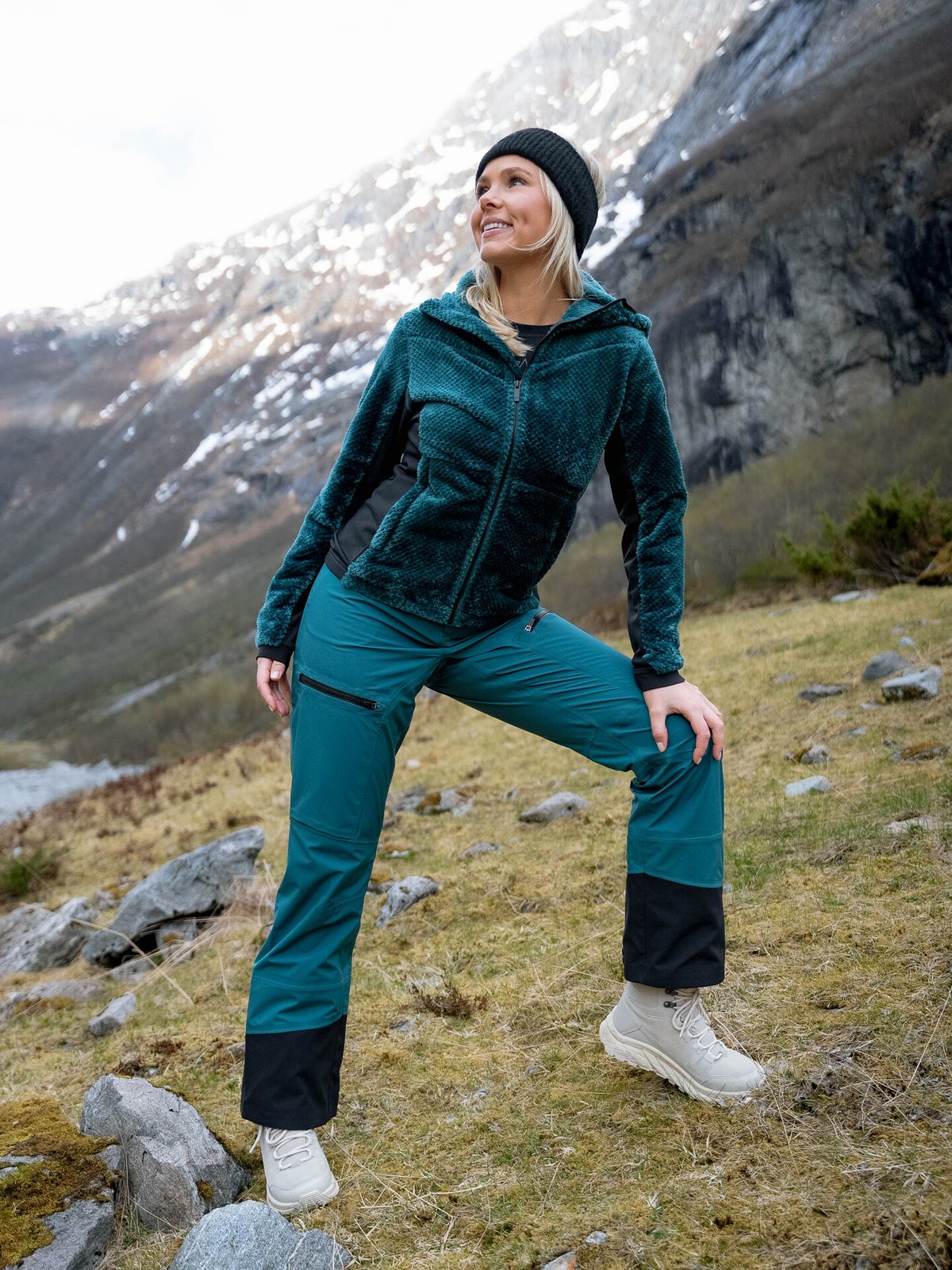 Twentyfour Aurora Air Fleece Mørk blågrønn
