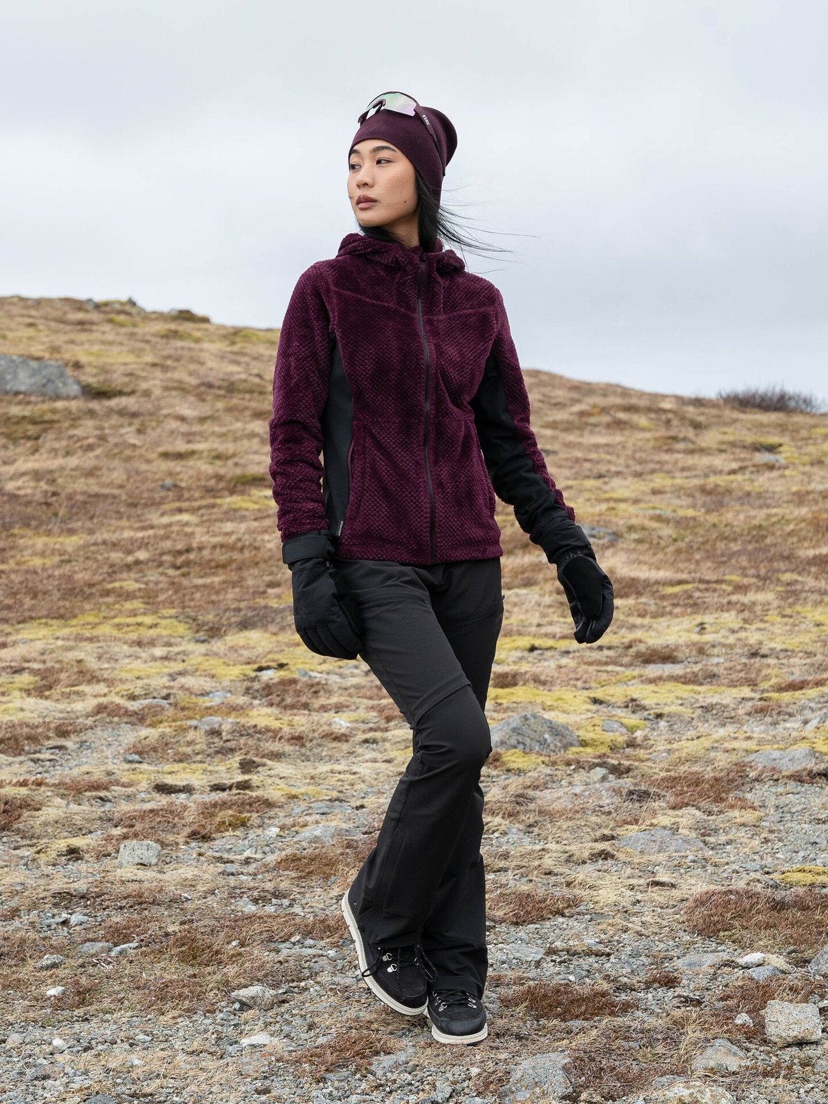 Twentyfour Aurora Air Fleece Mørk Burgunder