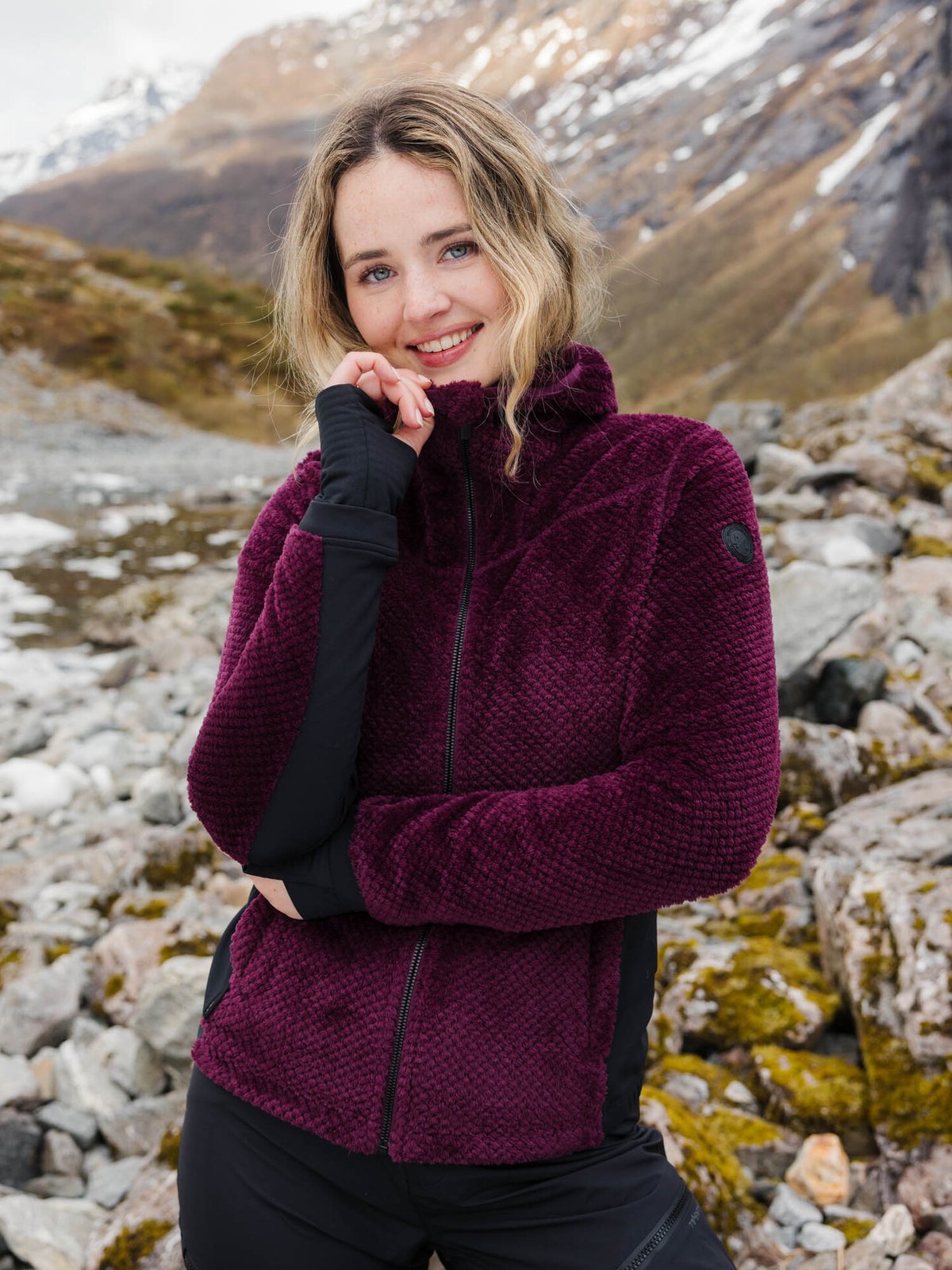 Twentyfour Aurora Air Fleece Mørk Burgunder