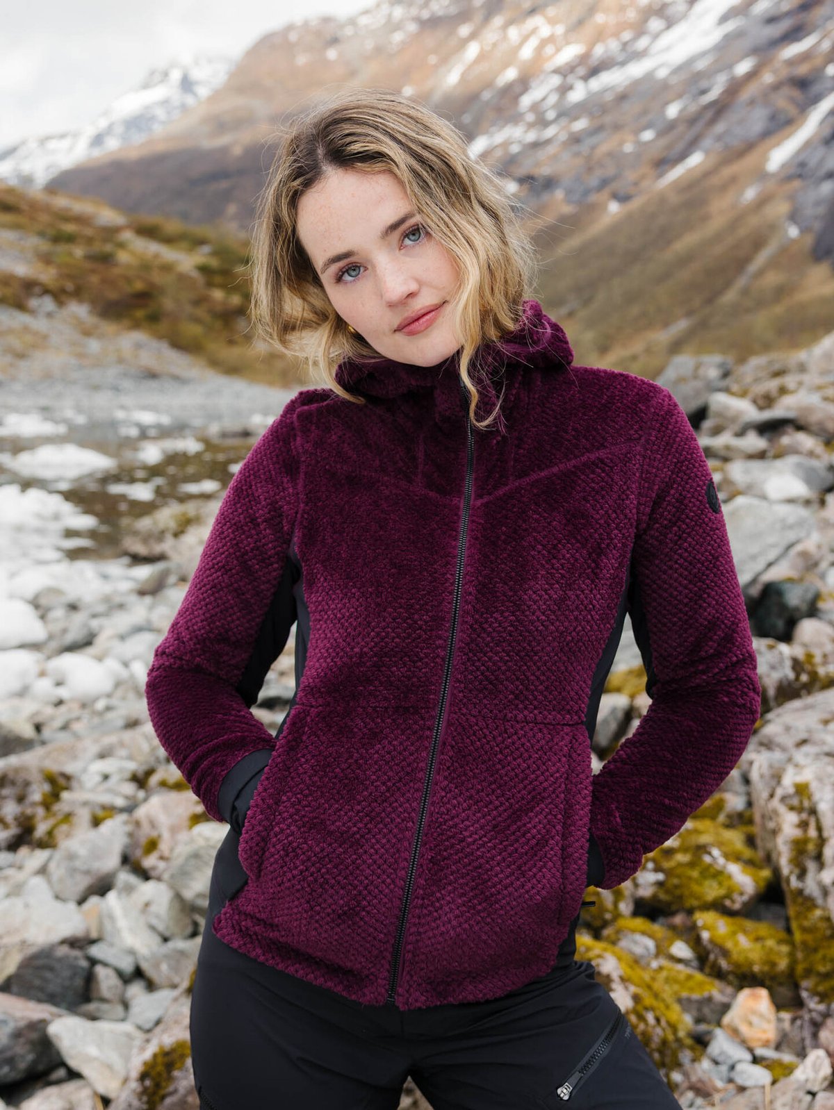 Twentyfour Aurora Air Fleece Mørk Burgunder