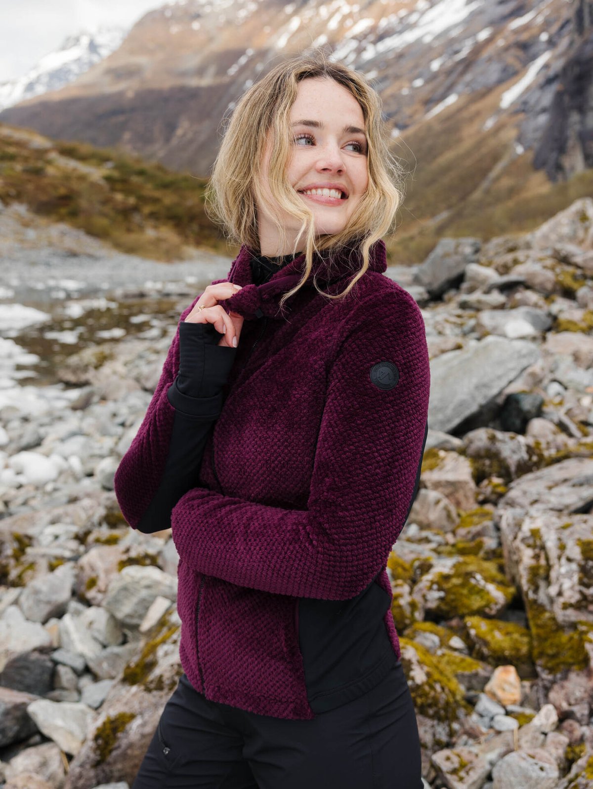 Twentyfour Aurora Air Fleece Mørk Burgunder
