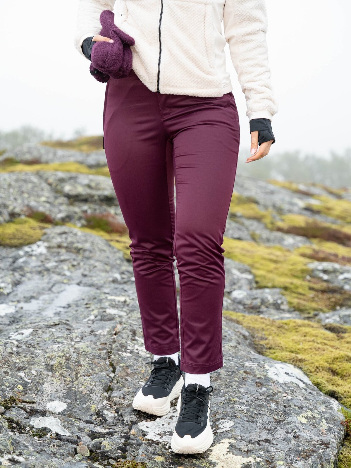 Twentyfour Aurora Light Softshell Bukse M Burgunder