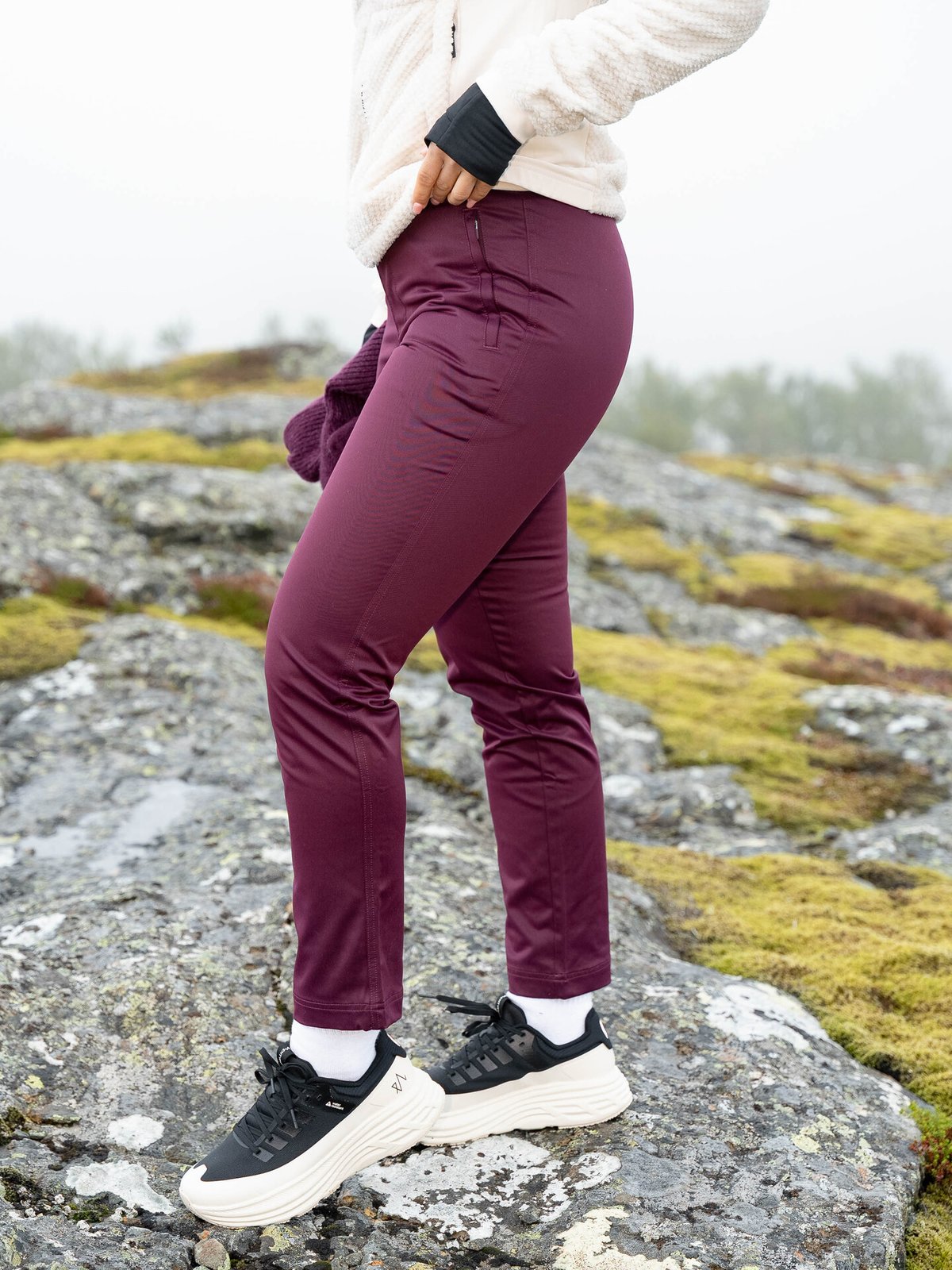 Twentyfour Aurora Light Softshell Bukse M Burgunder