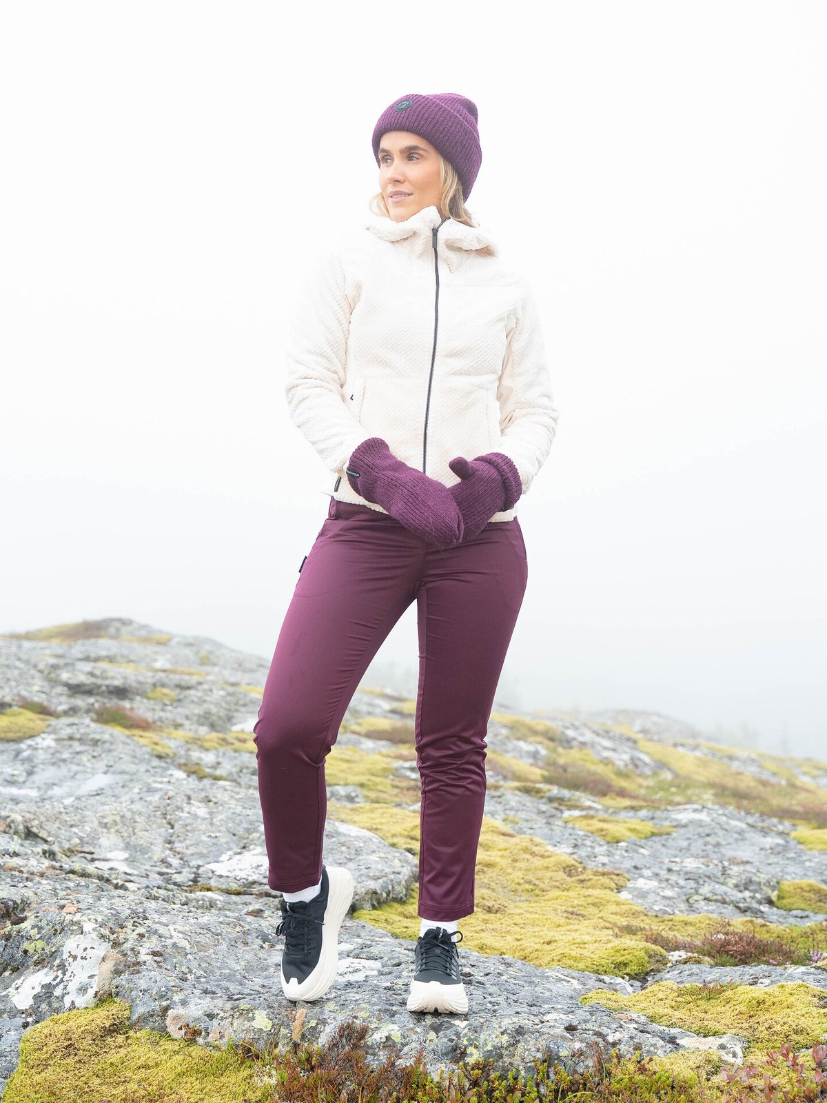 Twentyfour Aurora Light Softshell Bukse M Burgunder