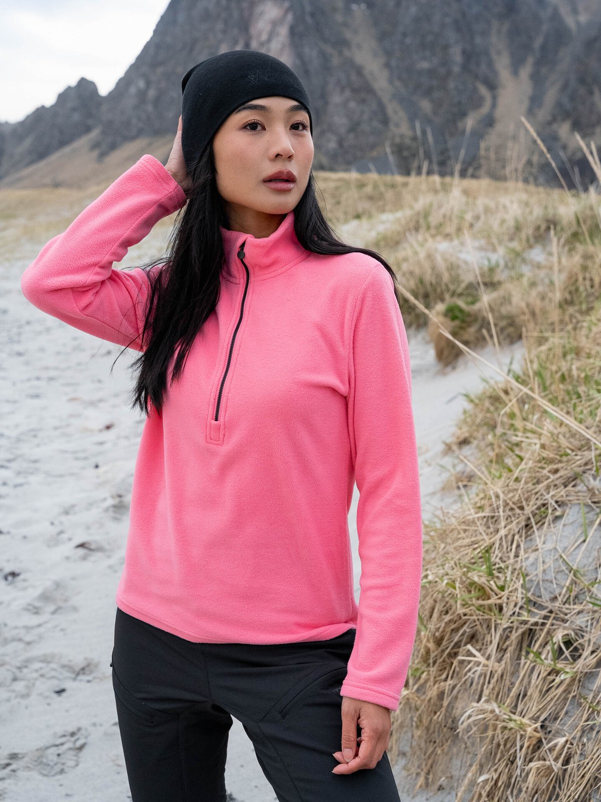 Twentyfour Aurora Half Zip Fleece Rosa