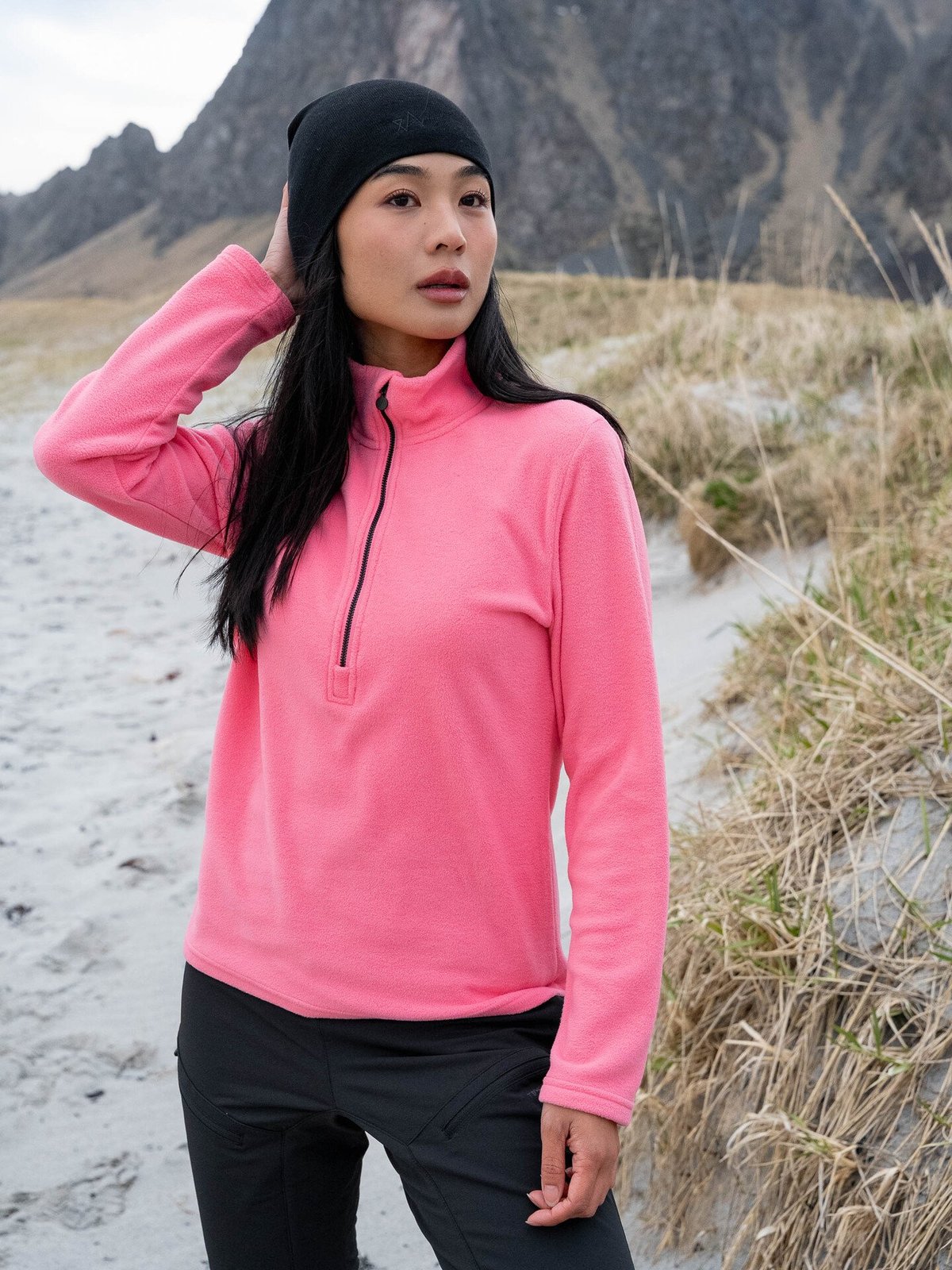 Twentyfour Aurora Half Zip Fleece Rosa