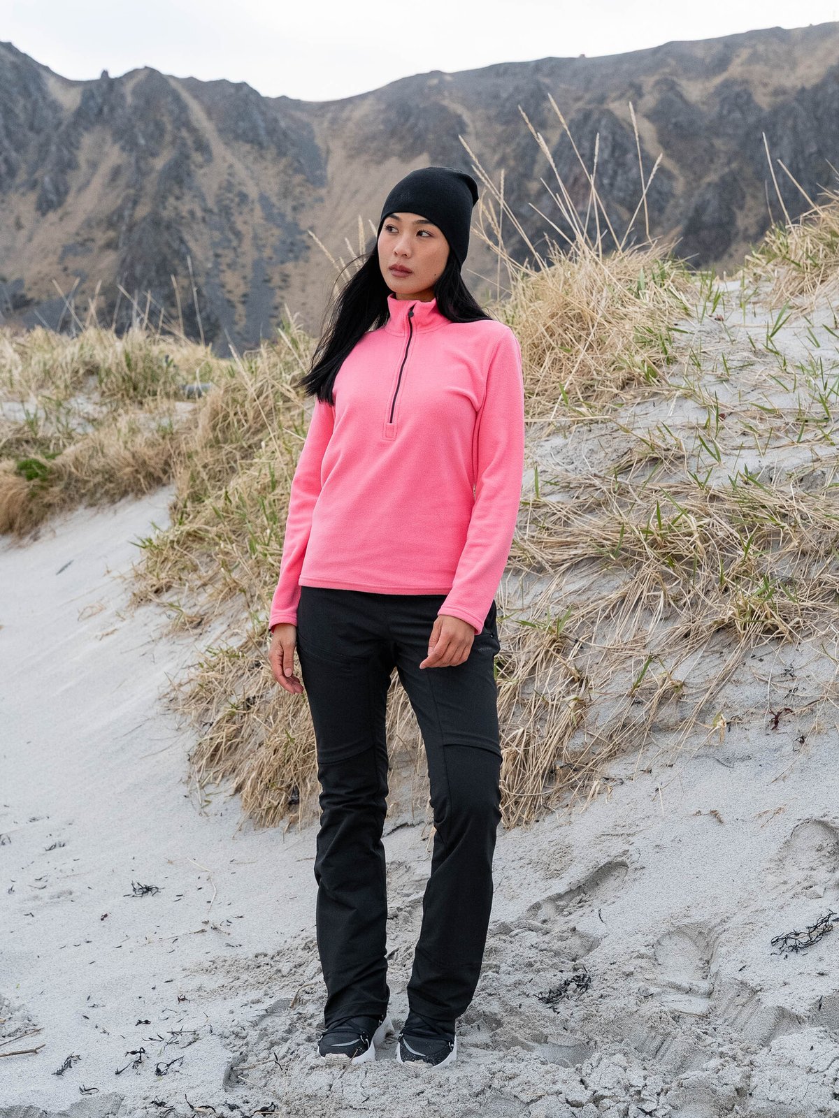 Twentyfour Aurora Half Zip Fleece Rosa