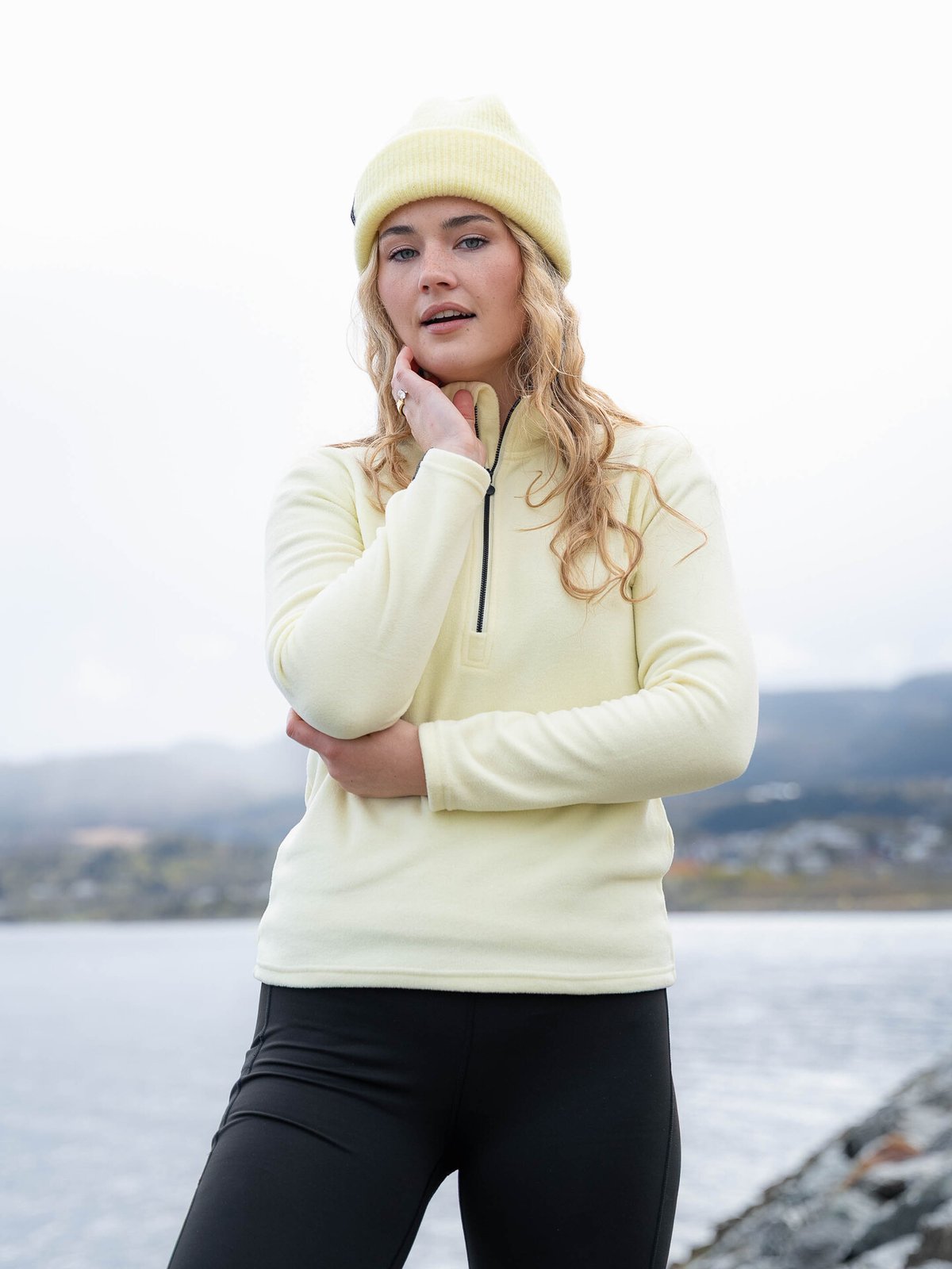 Twentyfour Aurora Half Zip Fleece Sitrus