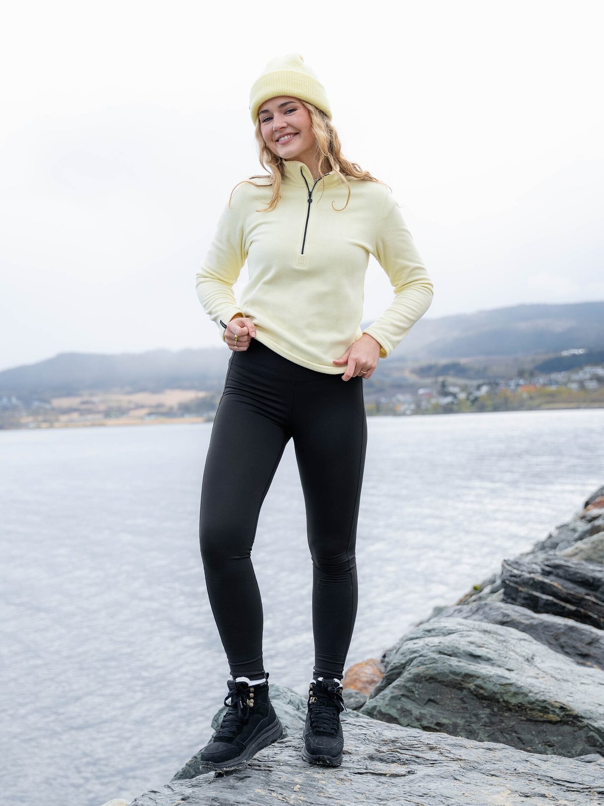 Twentyfour Aurora Half Zip Fleece Sitrus