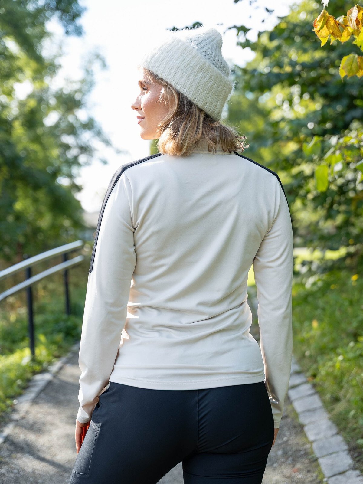 Twentyfour Aurora Half Zip Genser Gråhvit