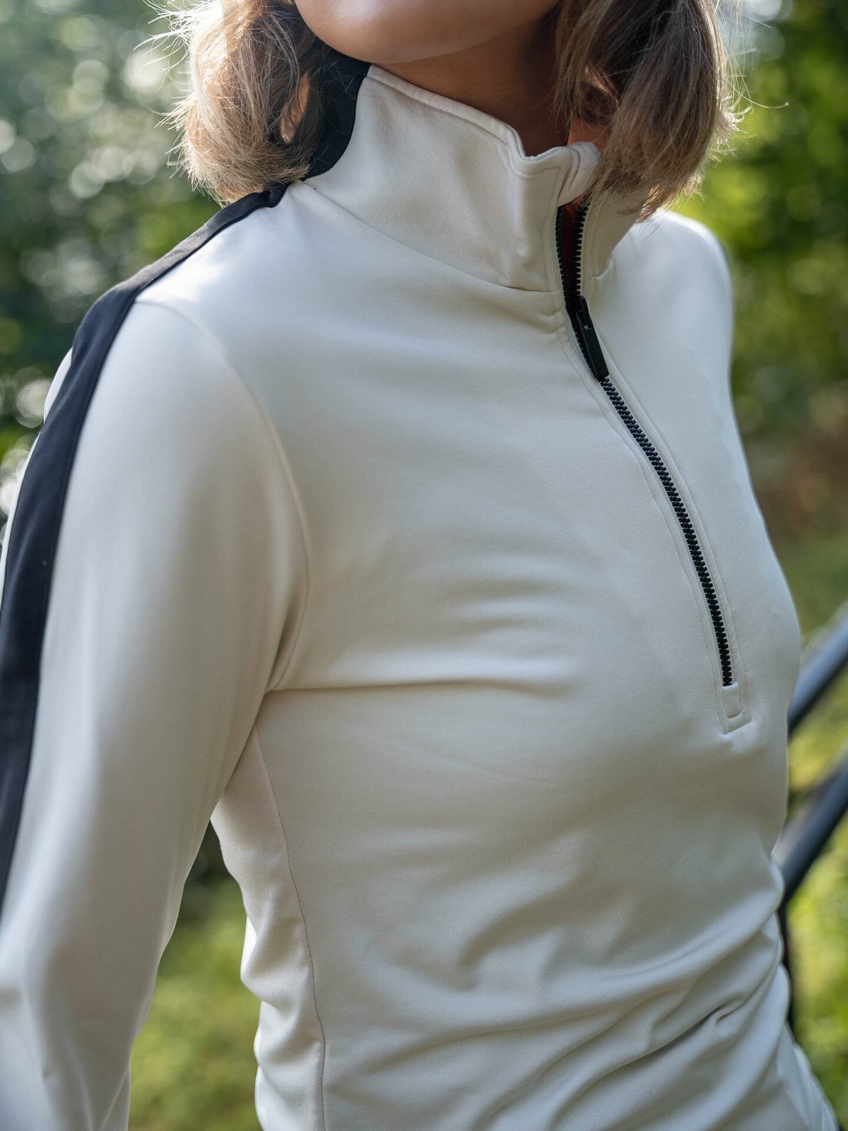 Twentyfour Aurora Half Zip Genser Gråhvit