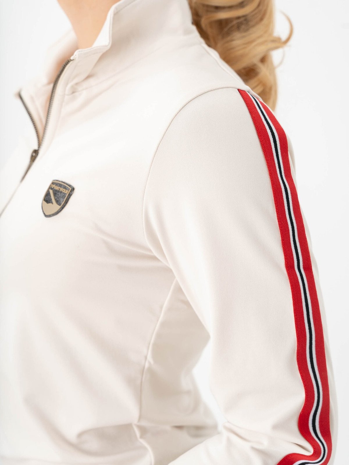 Twentyfour Aurora Half Zip Genser Gråhvit