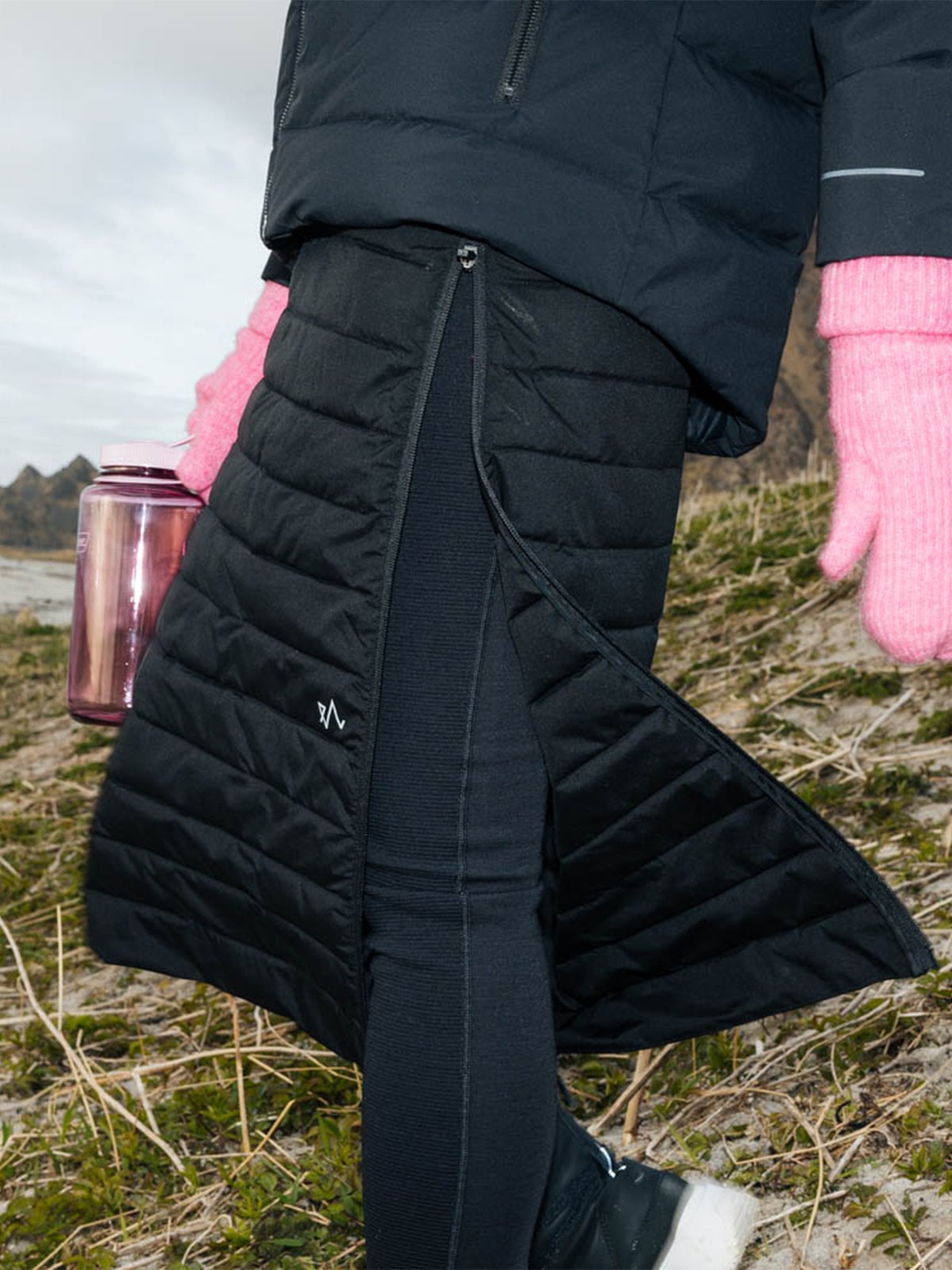 Twentyfour Aurora Thermal Skjørt Sort