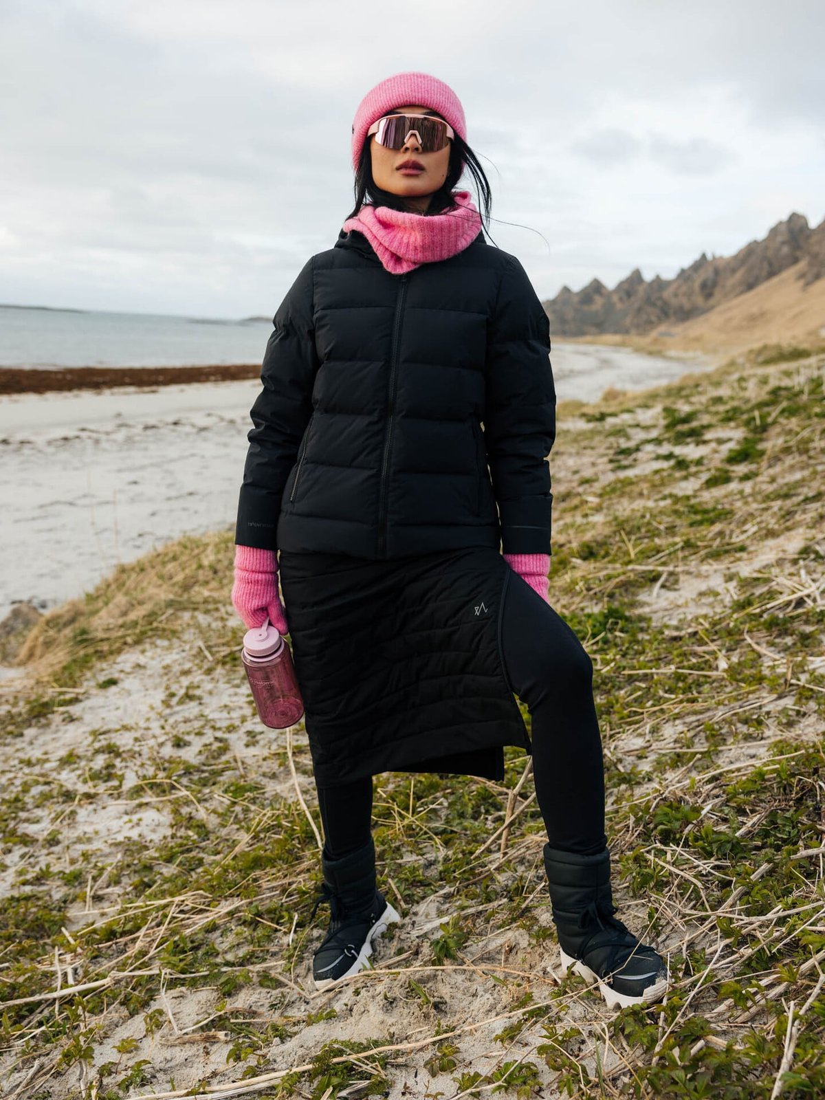 Twentyfour Aurora Thermal Skjørt Sort