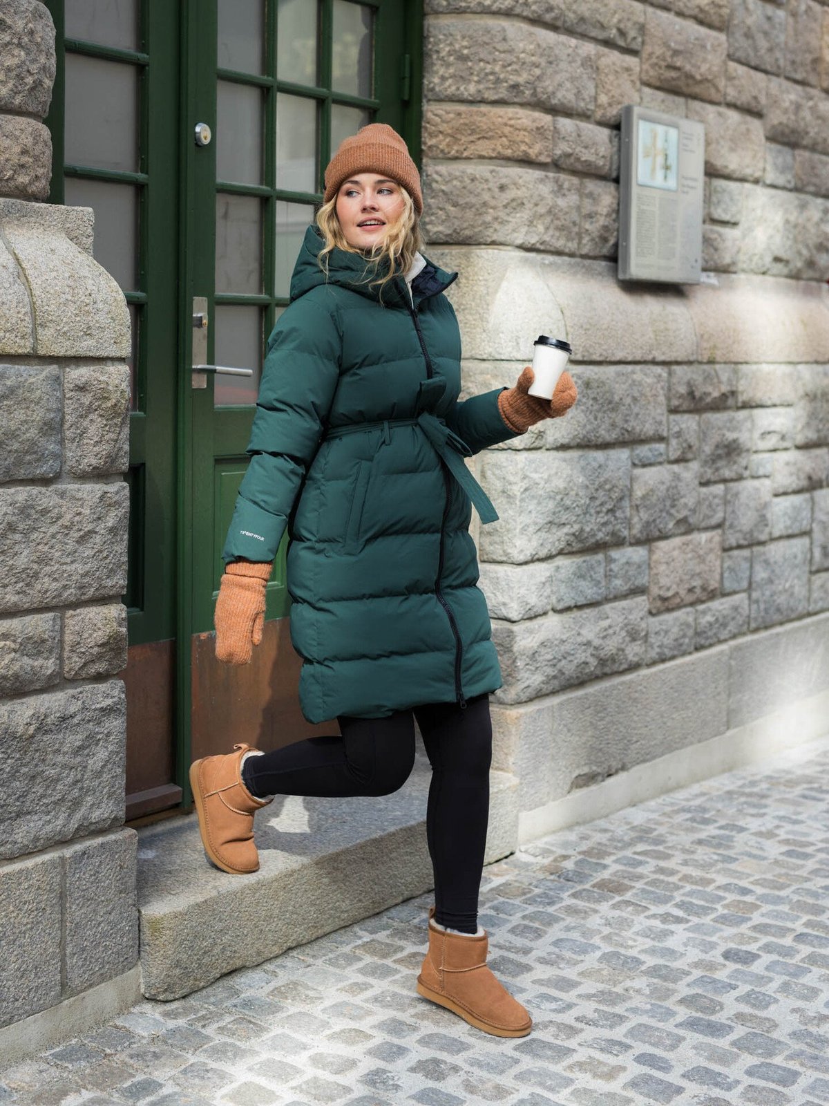 Twentyfour Mode Milla Parka Dyp Grønn