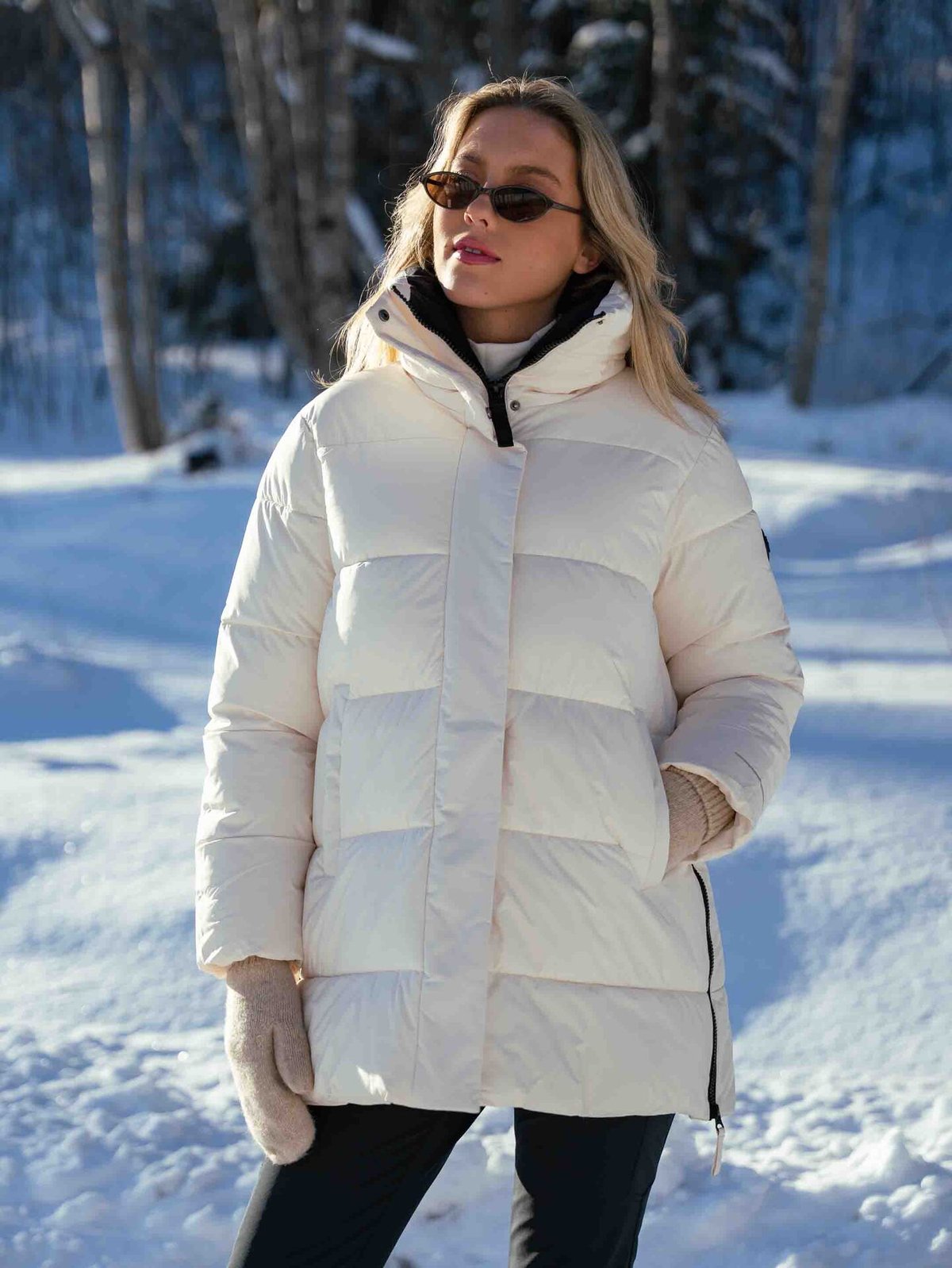 Twentyfour Mode Nea Parka Gråhvit