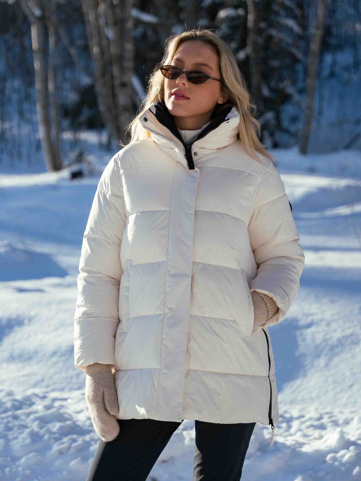 Twentyfour Mode Nea Parka Gråhvit