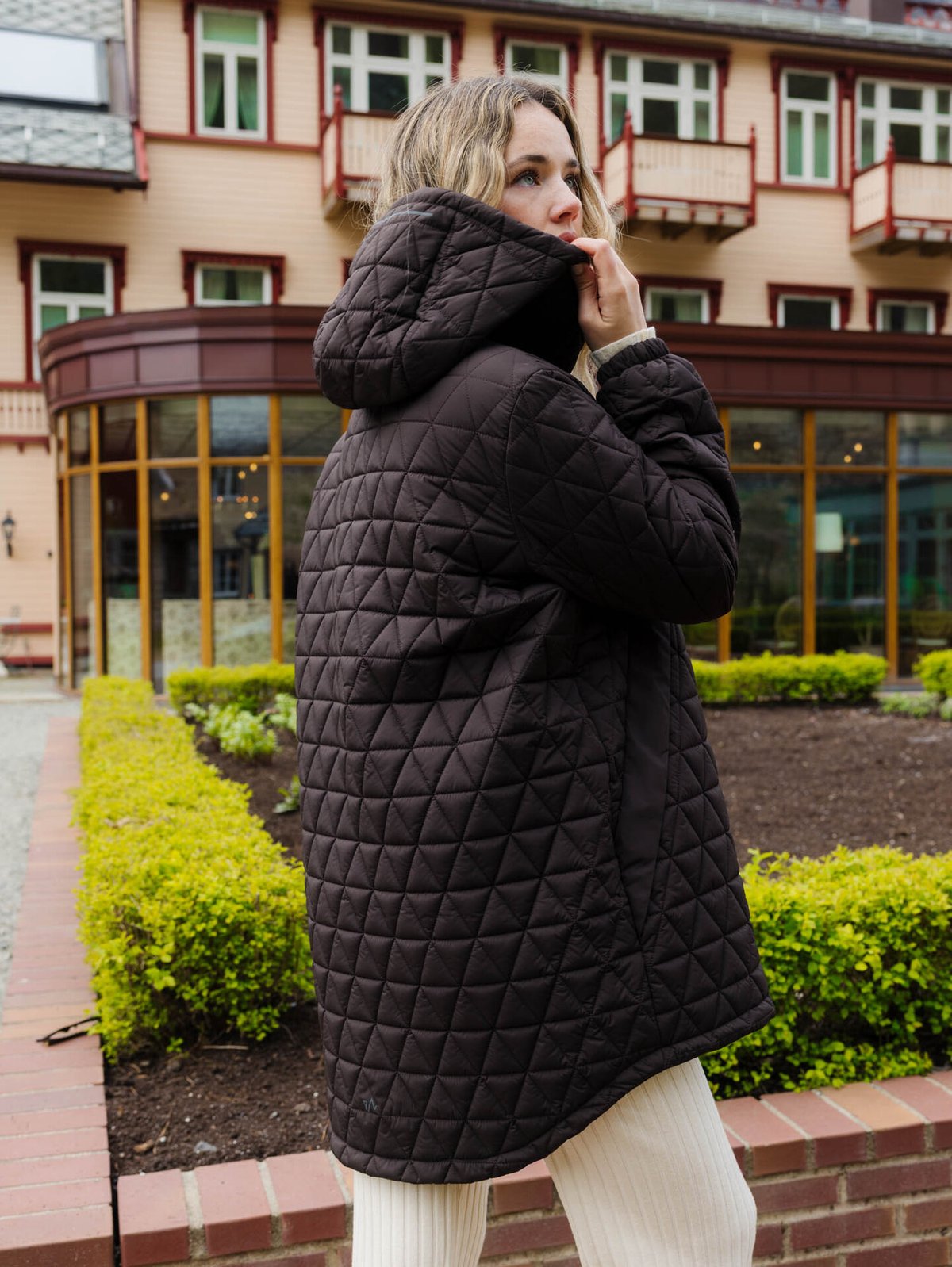 Twentyfour Mode Quilted Anorak Mørk brun