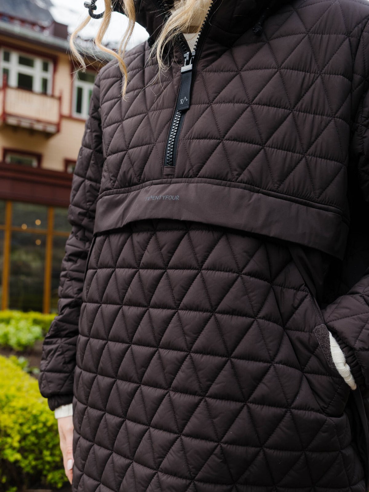 Twentyfour Mode Quilted Anorak Mørk brun